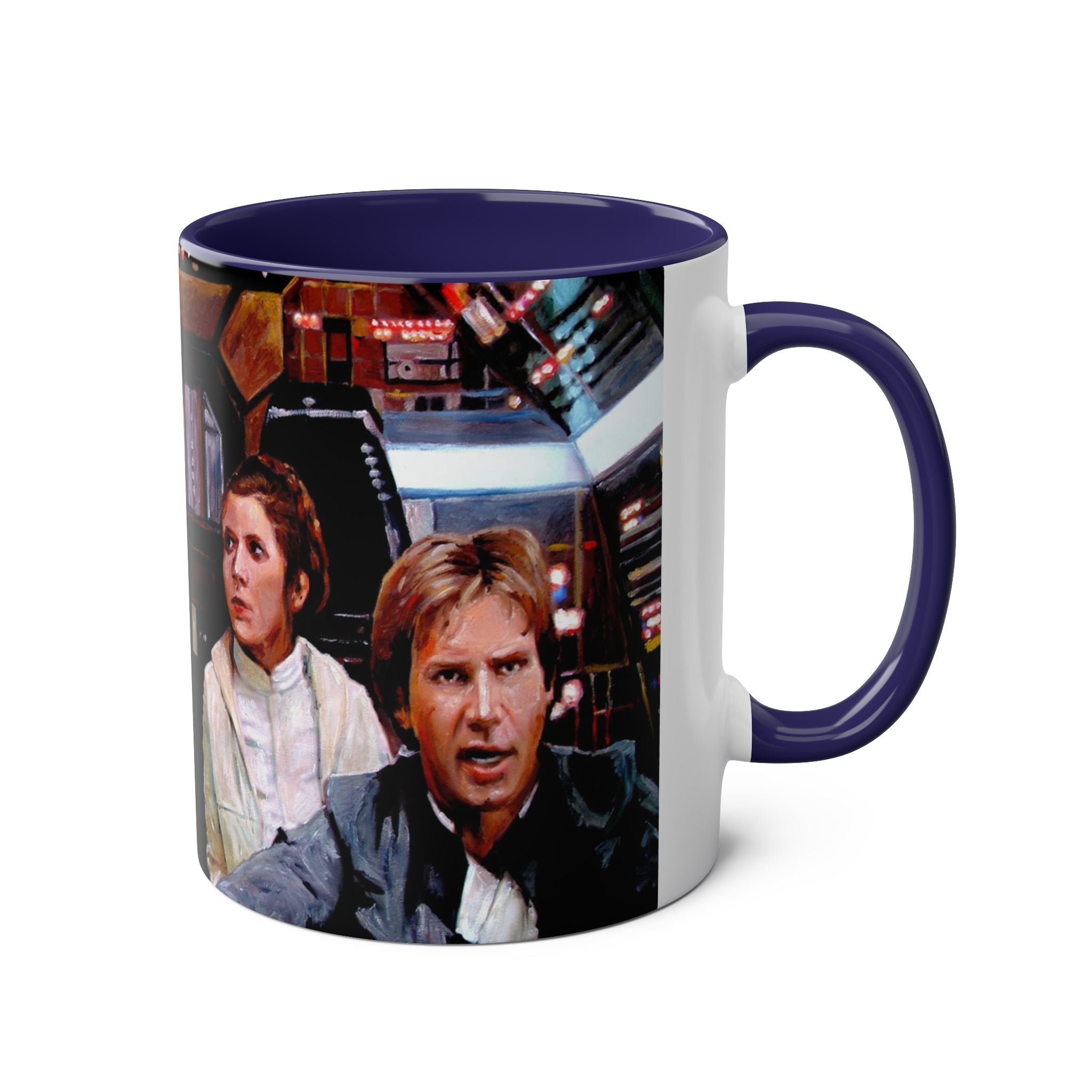 Starwars  Abstract -Star Wars Princess Leia 'Well Behaved'   Two-Tone Coffee Mugs, 11oz