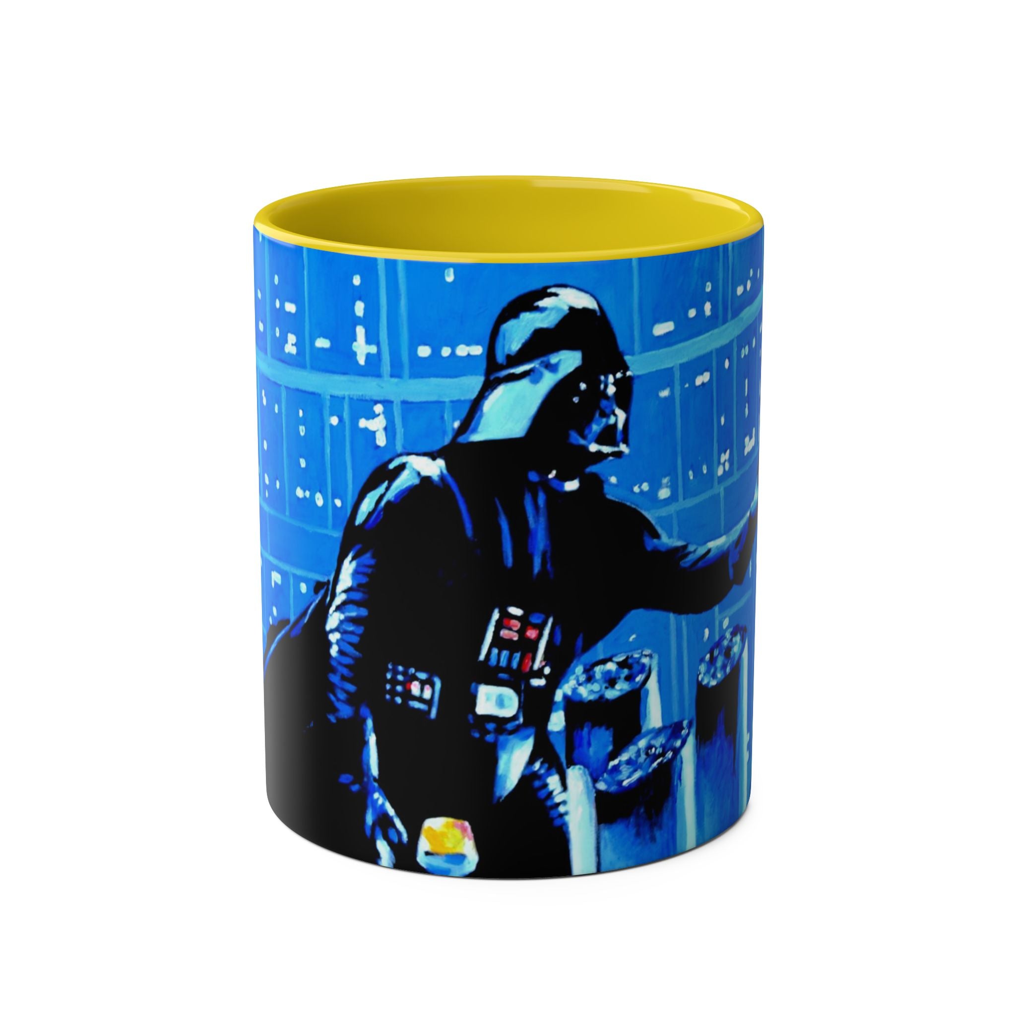 Darth Vader Abstract - Starwars- Art mugTwo-Tone Coffee Mugs, 11oz
