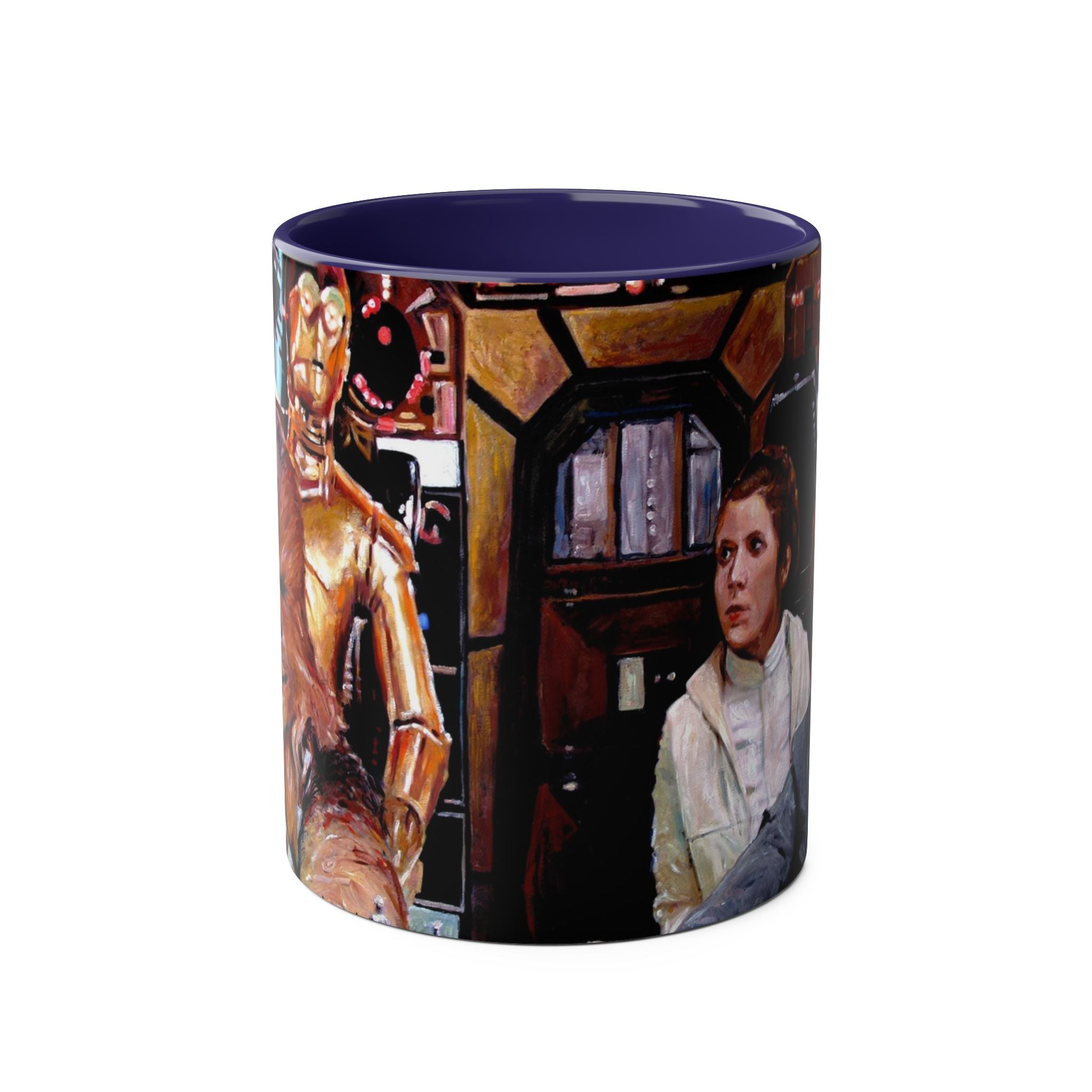 Starwars  Abstract -Star Wars Princess Leia 'Well Behaved'   Two-Tone Coffee Mugs, 11oz