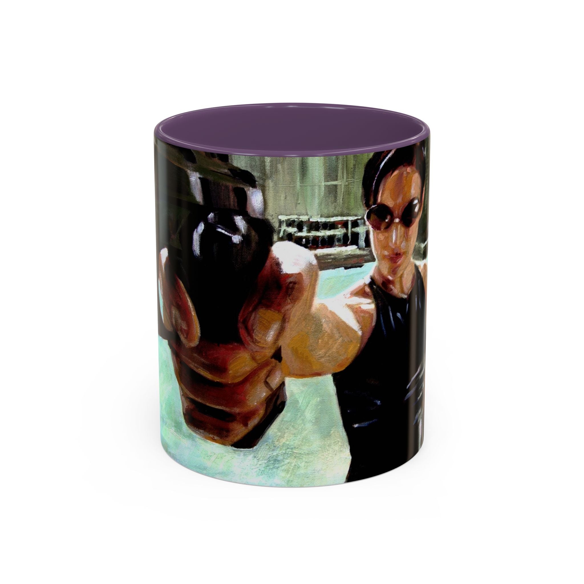 Coffee Mug, matrix movie cups trinity, Geek Gift, Cyberpunk Cup, Sci-Fi Fan Present, Film Lover Drinkware