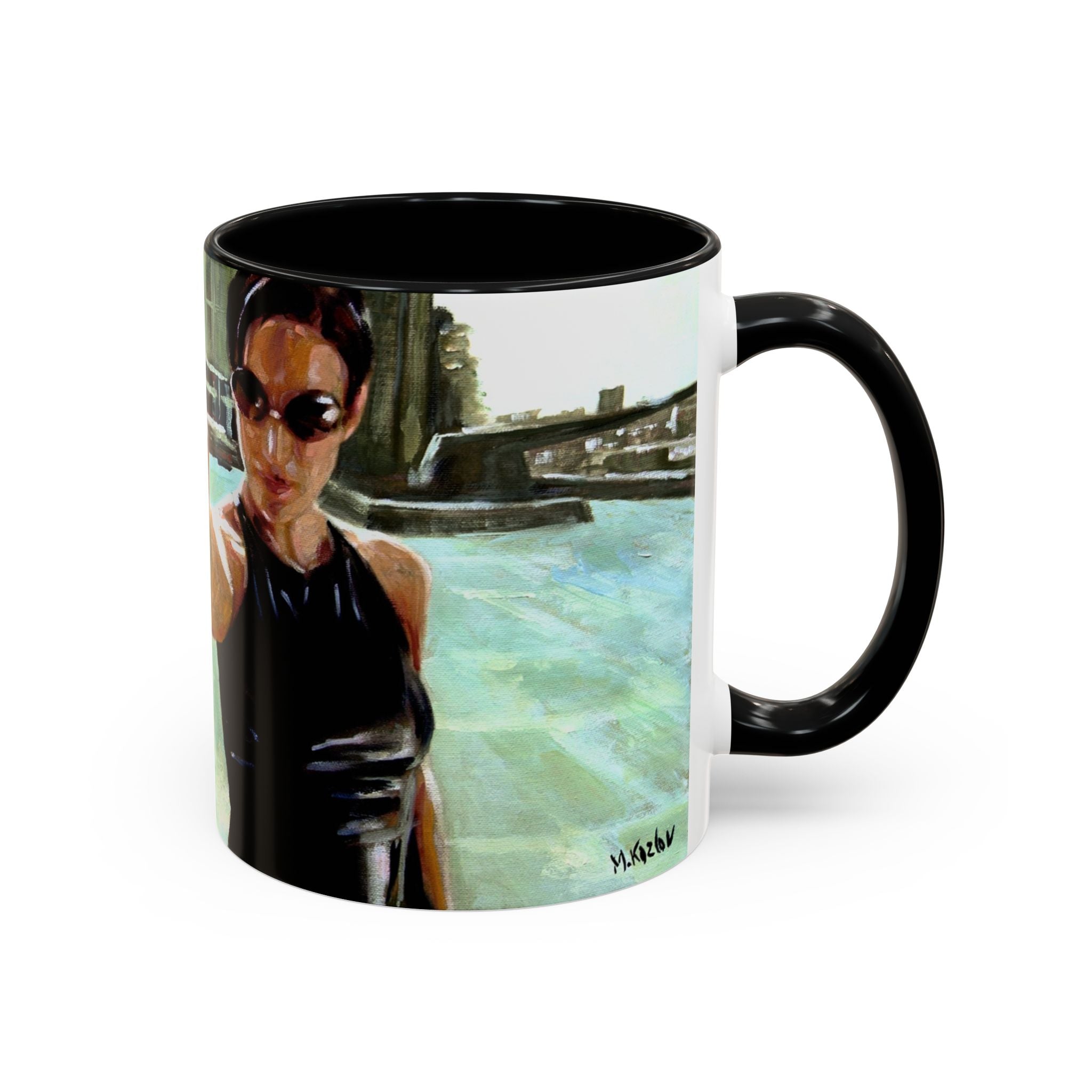 Coffee Mug, matrix movie cups trinity, Geek Gift, Cyberpunk Cup, Sci-Fi Fan Present, Film Lover Drinkware