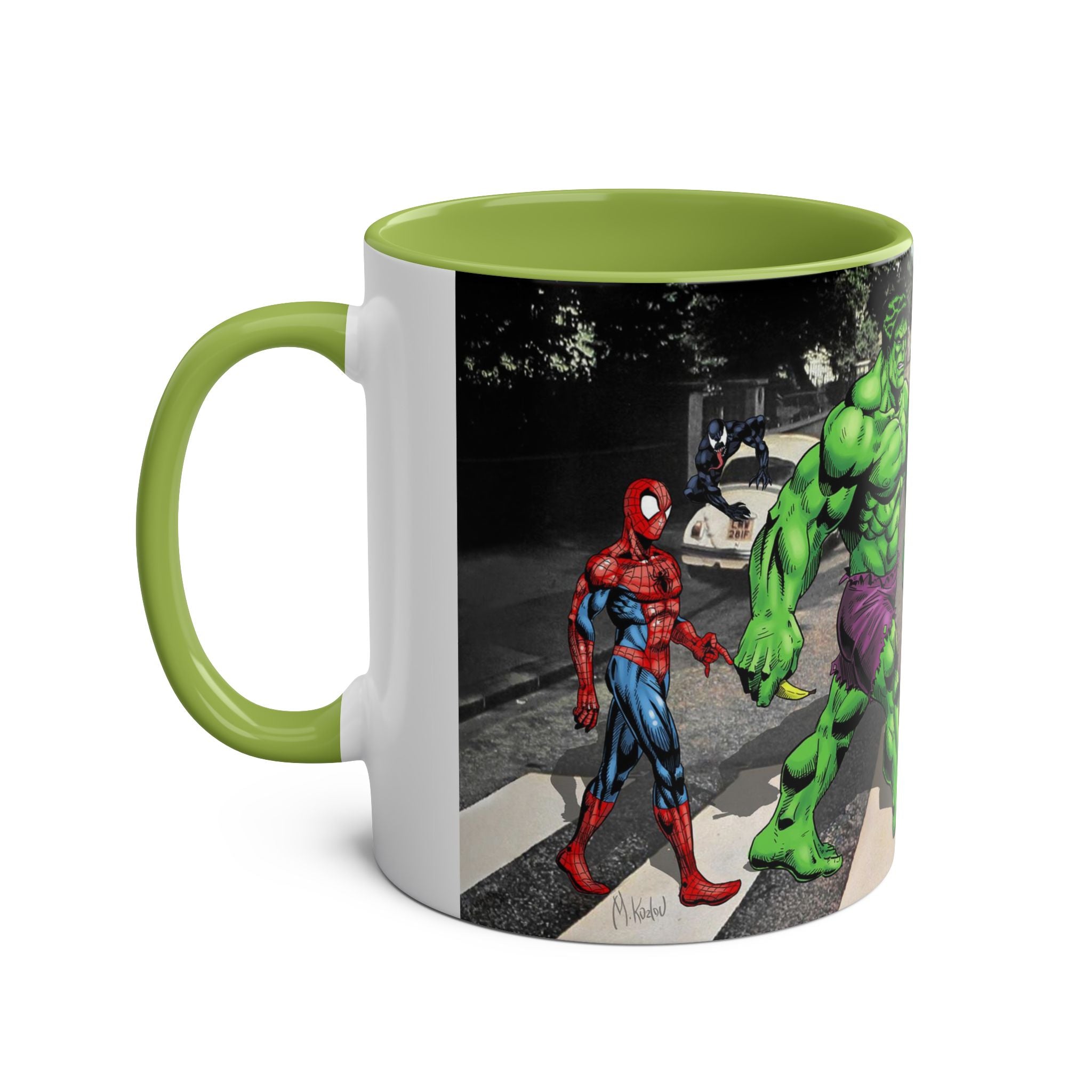 Marvel Hulk Two-Tone Coffee Mug – Superhero Fan Gift, 11oz Ceramic Cup