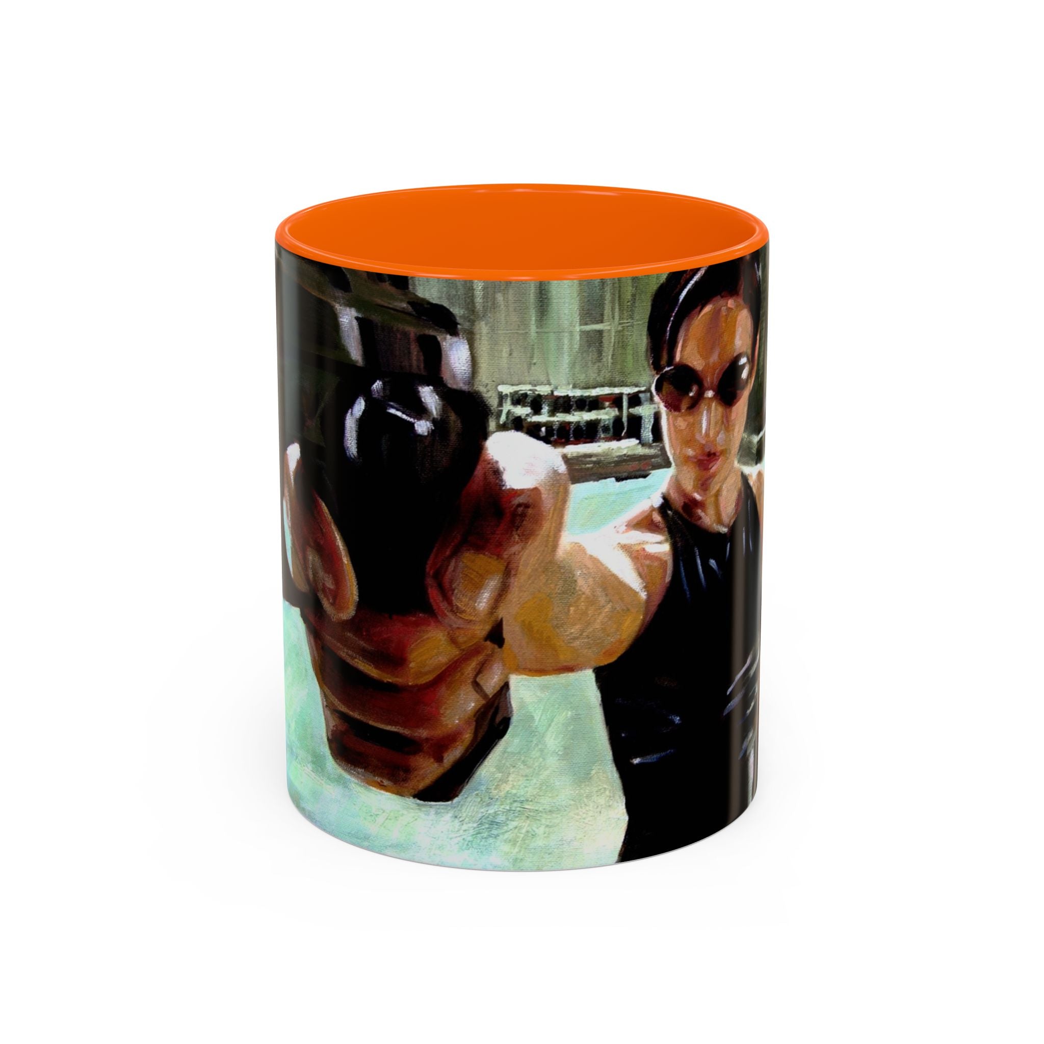 Coffee Mug, matrix movie cups trinity, Geek Gift, Cyberpunk Cup, Sci-Fi Fan Present, Film Lover Drinkware