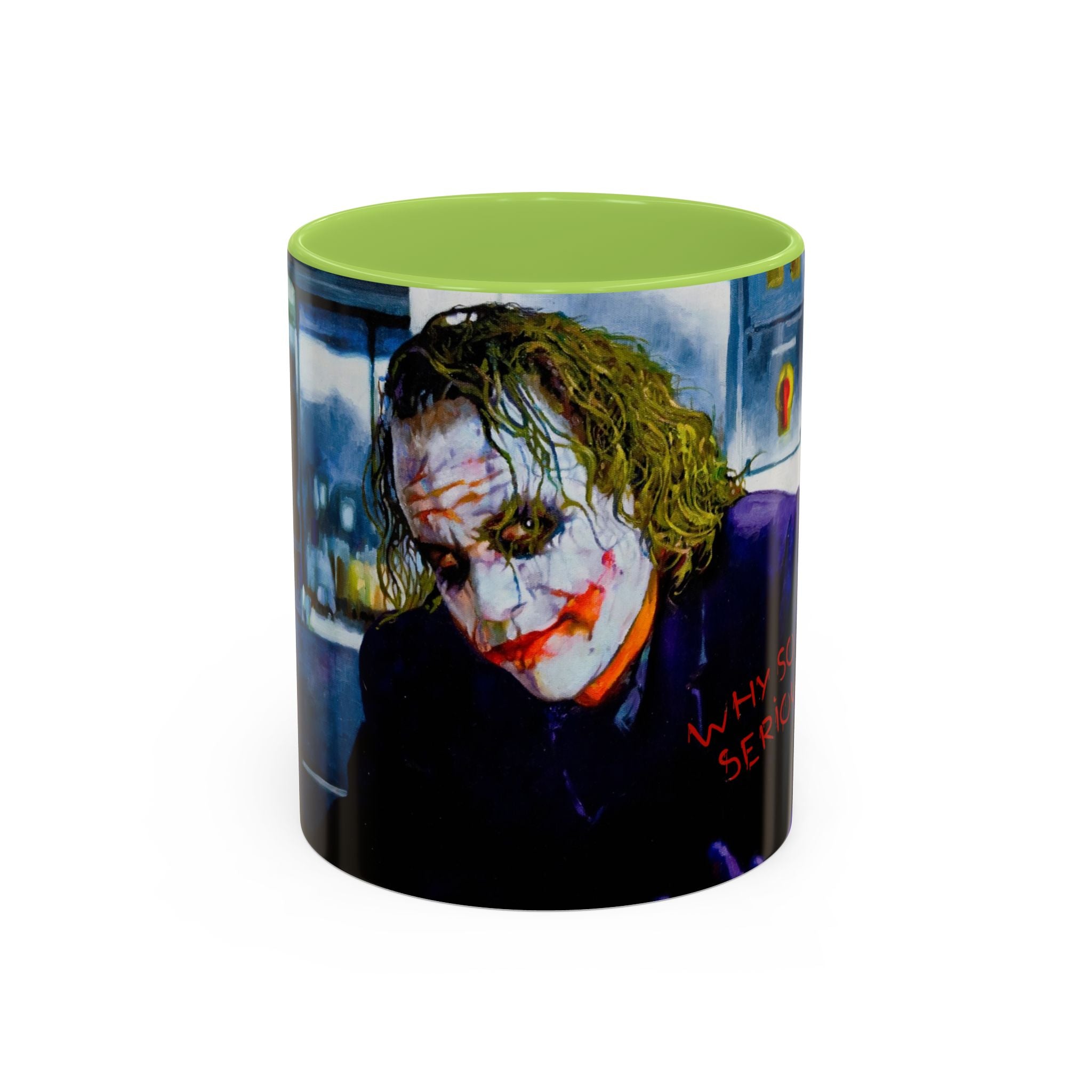 Dark Clown Villain Mug Hand-Painted Style Fan Art Pop Culture Coffee Cup  Comic Inspired Gift