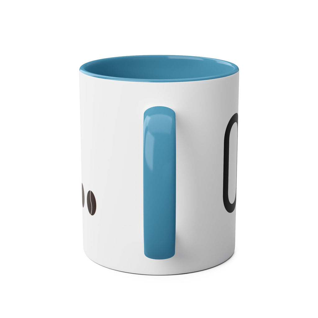 Coffee Art Two-Tone Coffee Mugs, 11oz