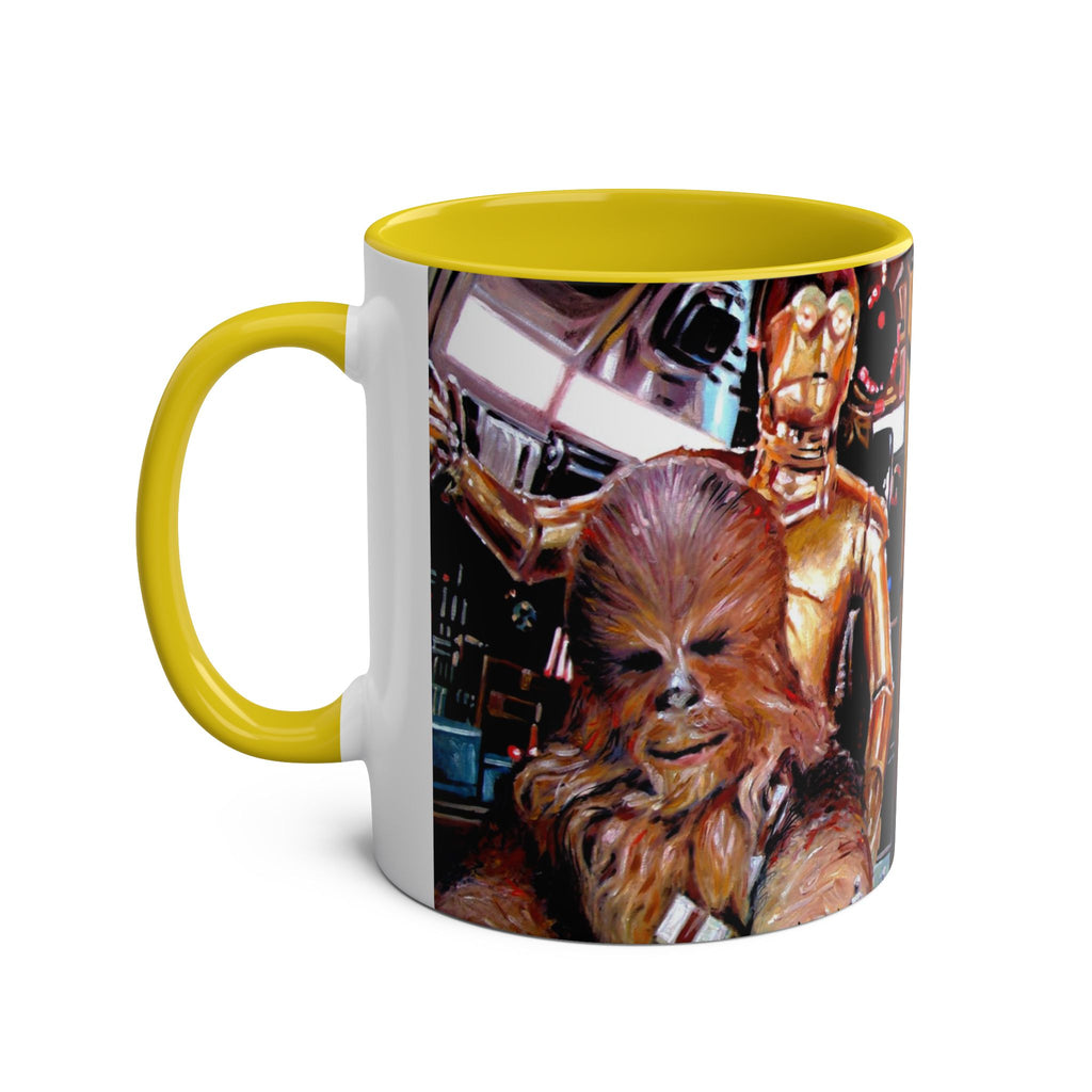 Starwars  Abstract -Star Wars Princess Leia 'Well Behaved'   Two-Tone Coffee Mugs, 11oz