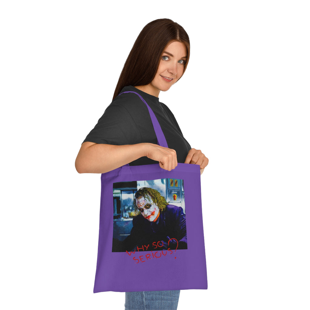 Joker Design - Why so Serious Eco-Friendly, Reusable Shopping Bag, Gift for Fans, Movie Merchandise, Halloween Decor