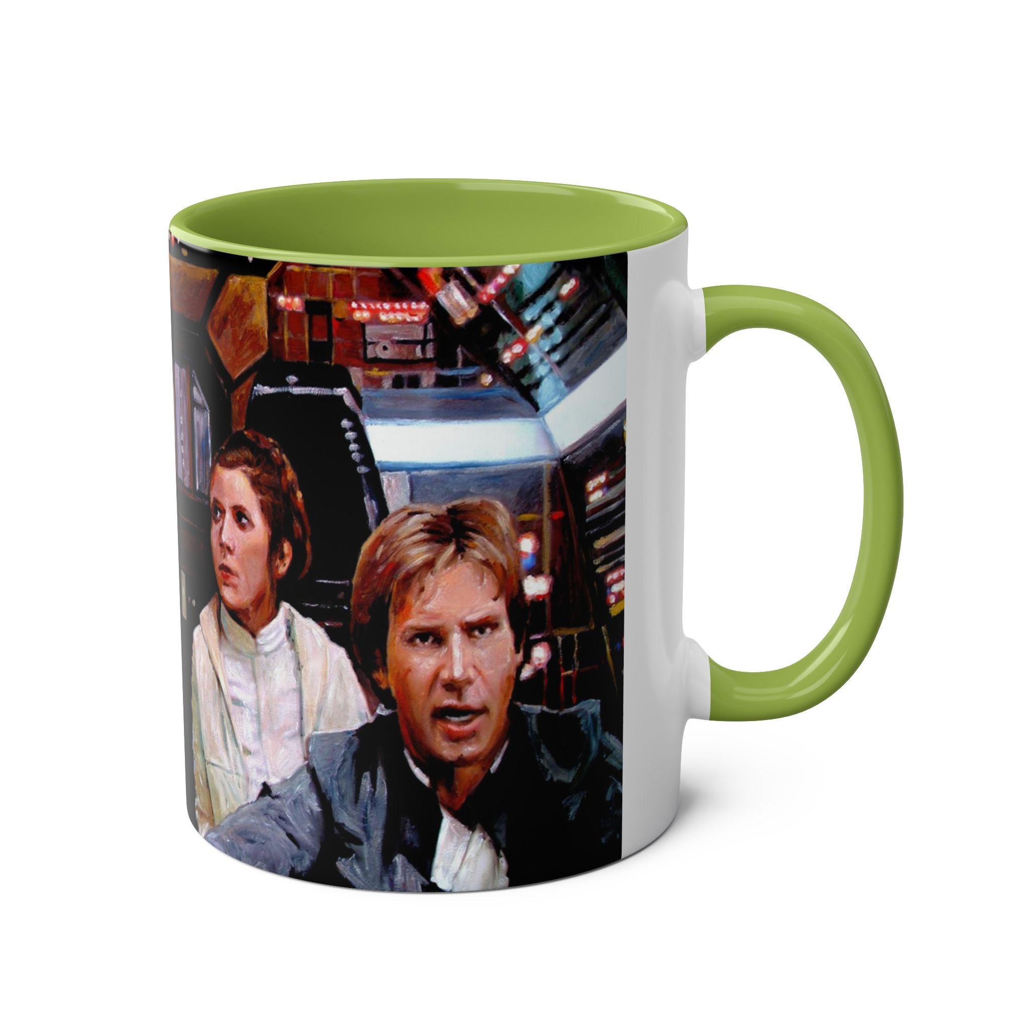 Starwars  Abstract -Star Wars Princess Leia 'Well Behaved'   Two-Tone Coffee Mugs, 11oz