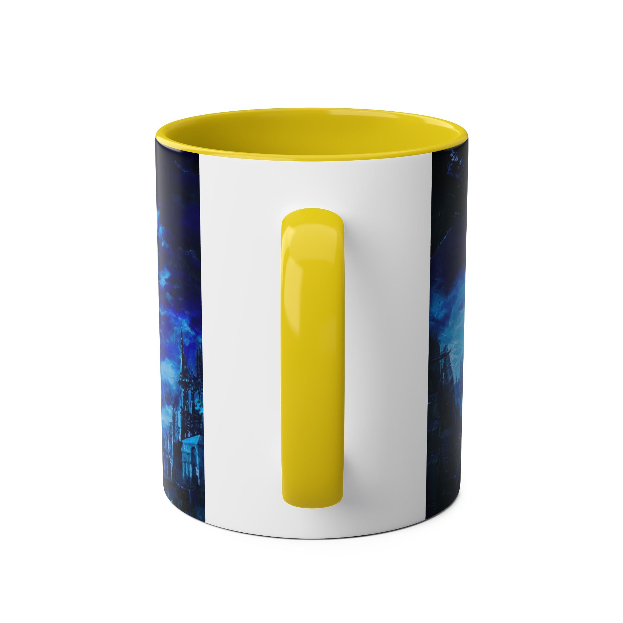 Batman Hero Abstract Two-Tone Coffee Mugs, 11oz