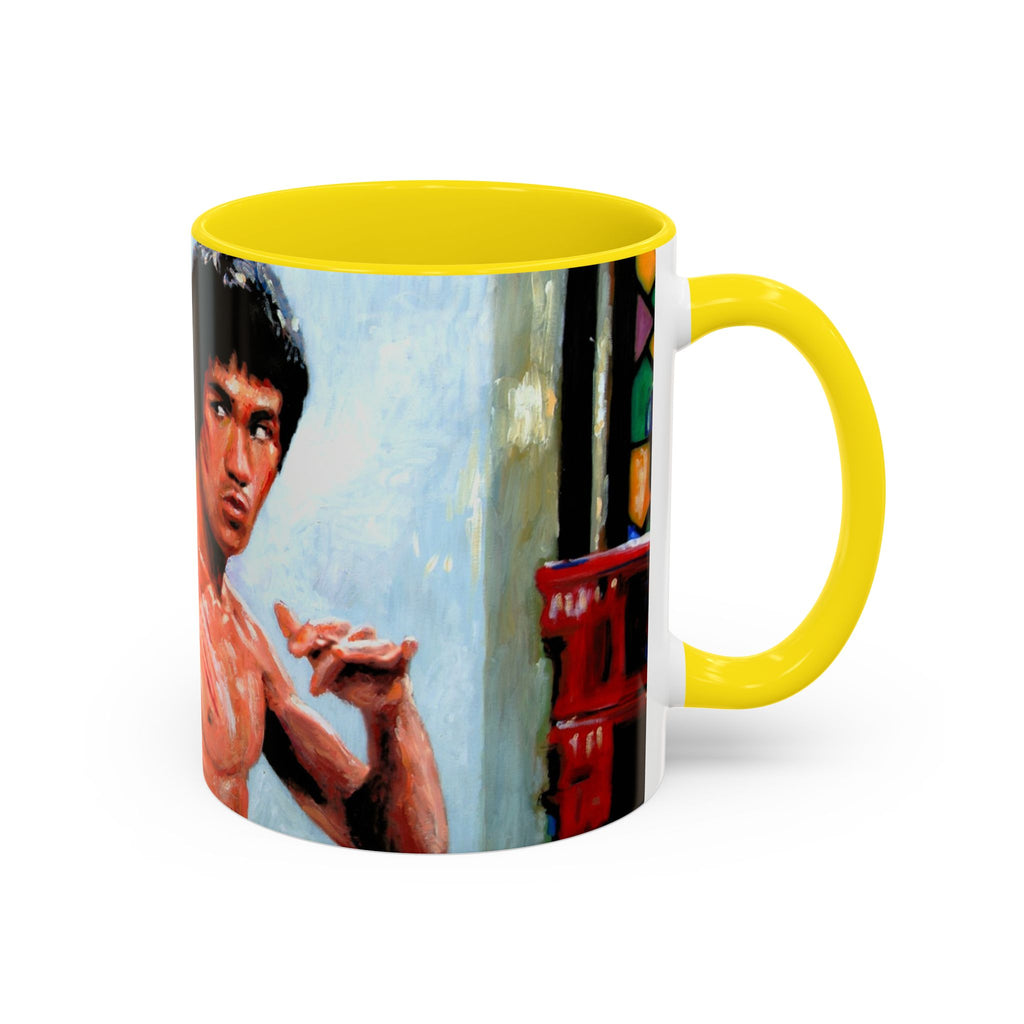 Bruce Lee Mug, Martial Arts Coffee Cup, Kung Fu Drinkware, Actor Tea Mug, Legend Gift for Men