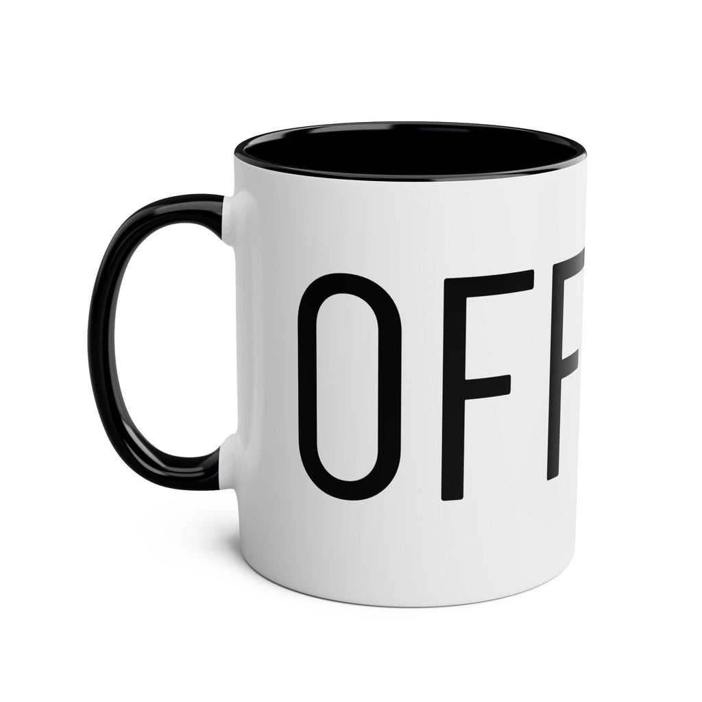 Coffee Art Two-Tone Coffee Mugs, 11oz