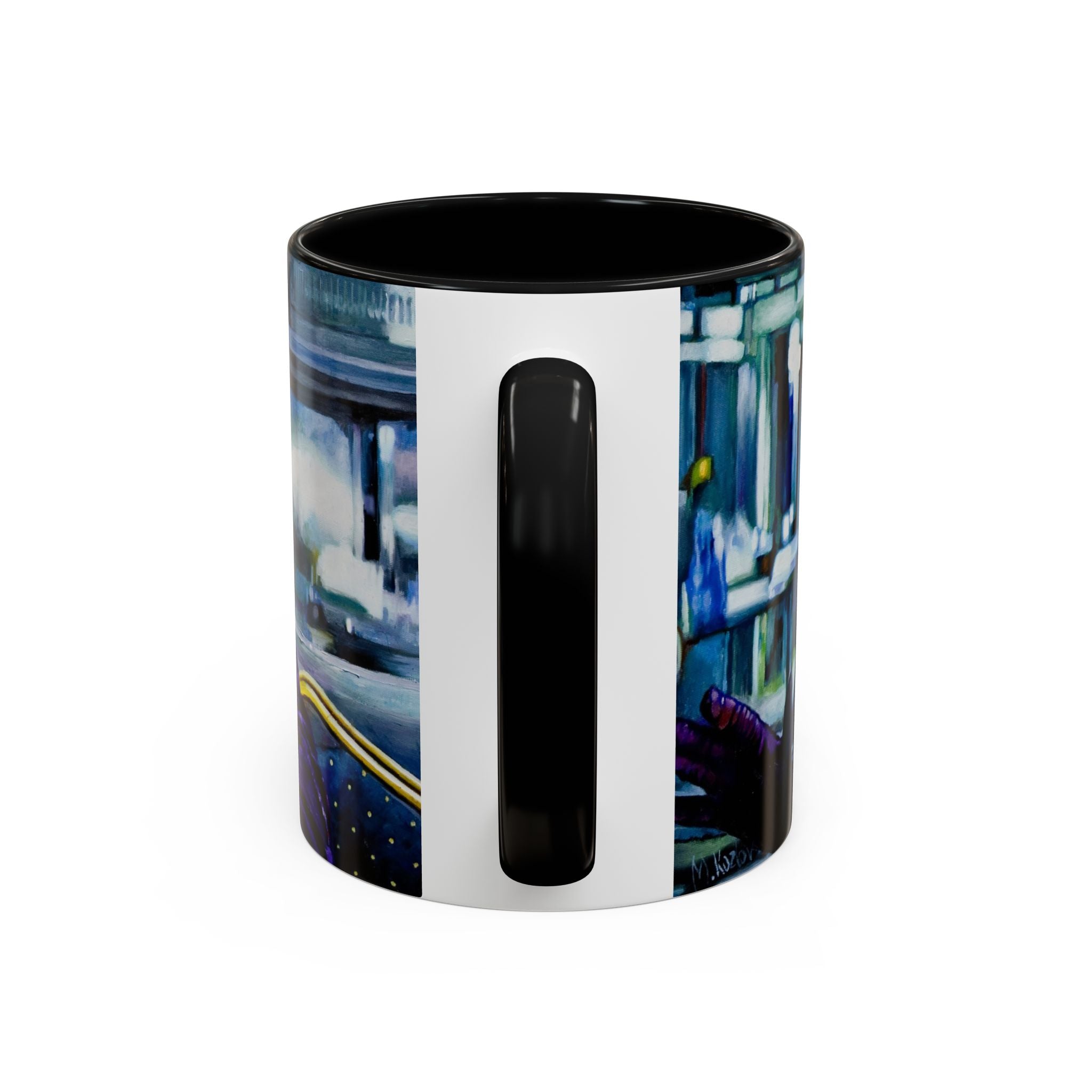 Dark Clown Villain Mug Hand-Painted Style Fan Art Pop Culture Coffee Cup  Comic Inspired Gift