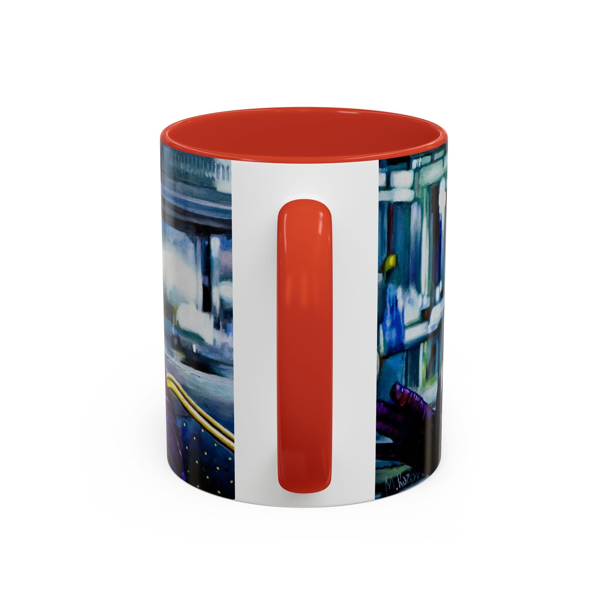 Dark Clown Villain Mug Hand-Painted Style Fan Art Pop Culture Coffee Cup  Comic Inspired Gift