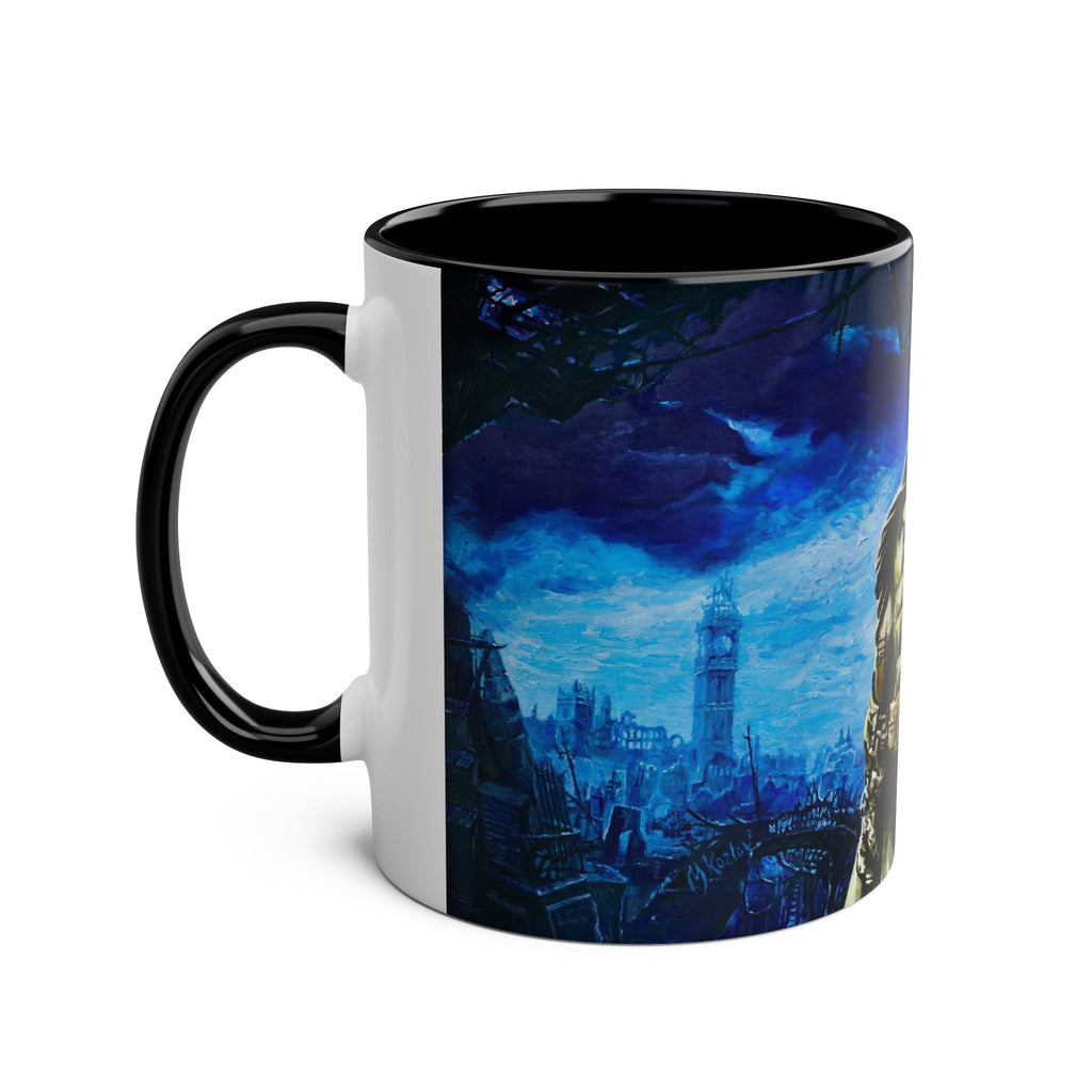 Batman Hero Abstract Two-Tone Coffee Mugs, 11oz