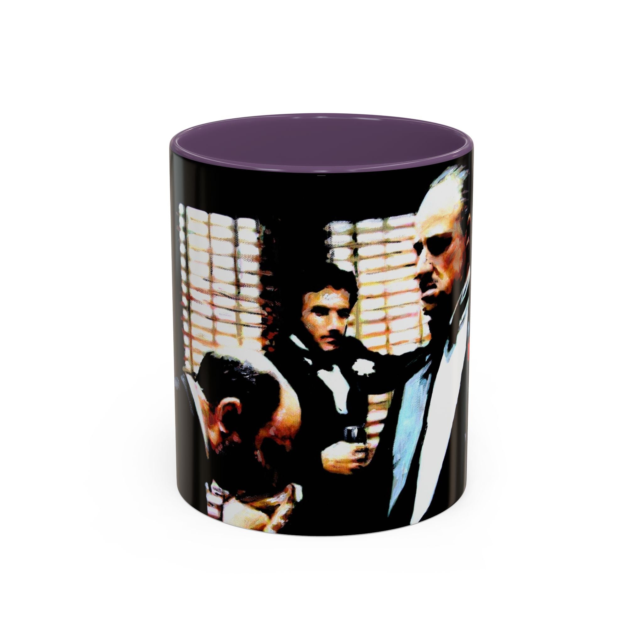 The Godfather Inspired Accent Coffee Mug, Vintage Movie Mug, Gift for Film Lovers, Black & White Coffee Cup, Classic Cinema Decor