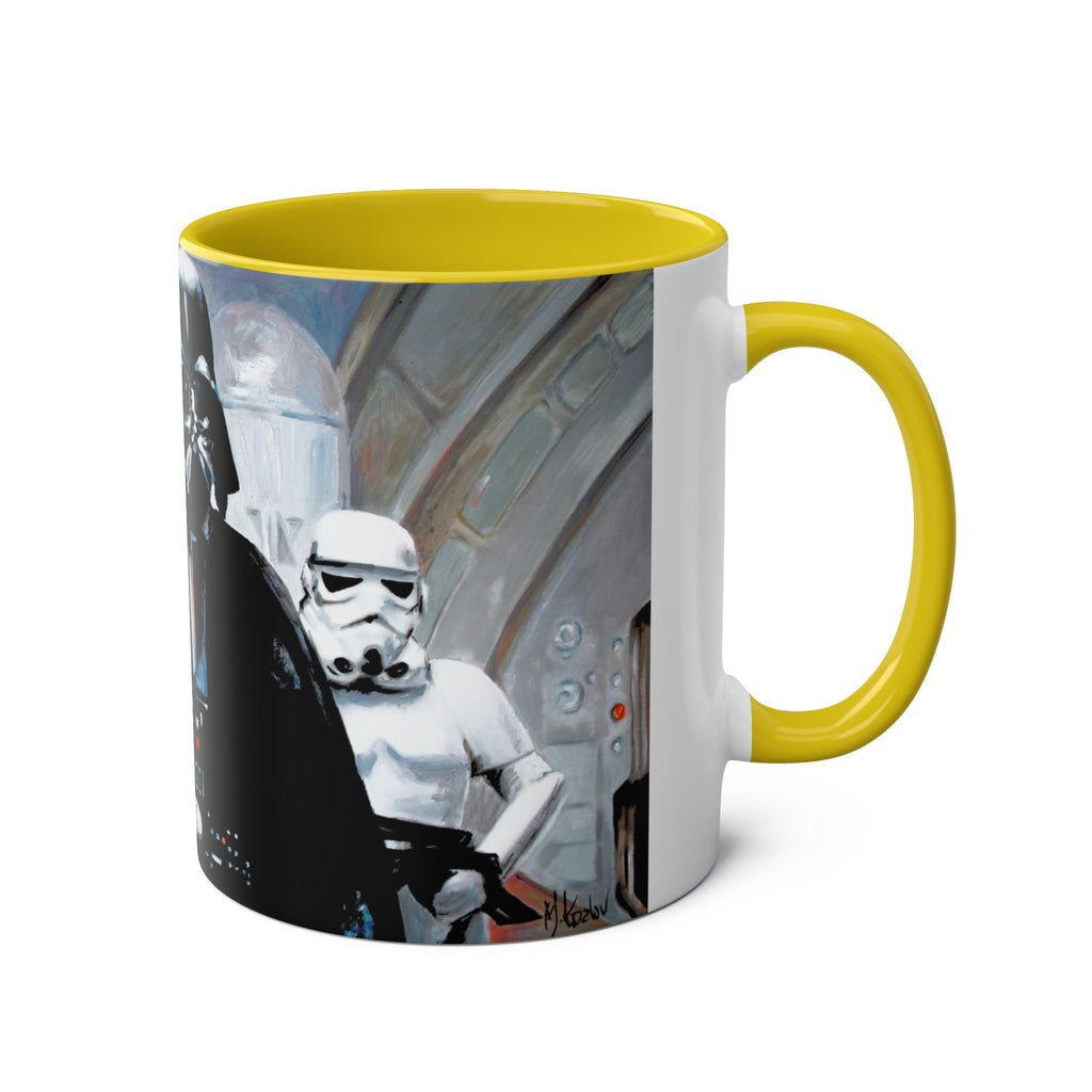 Darth Vader Abstract -Starwars- Art Mugs Two-Tone Coffee Mugs, 11oz