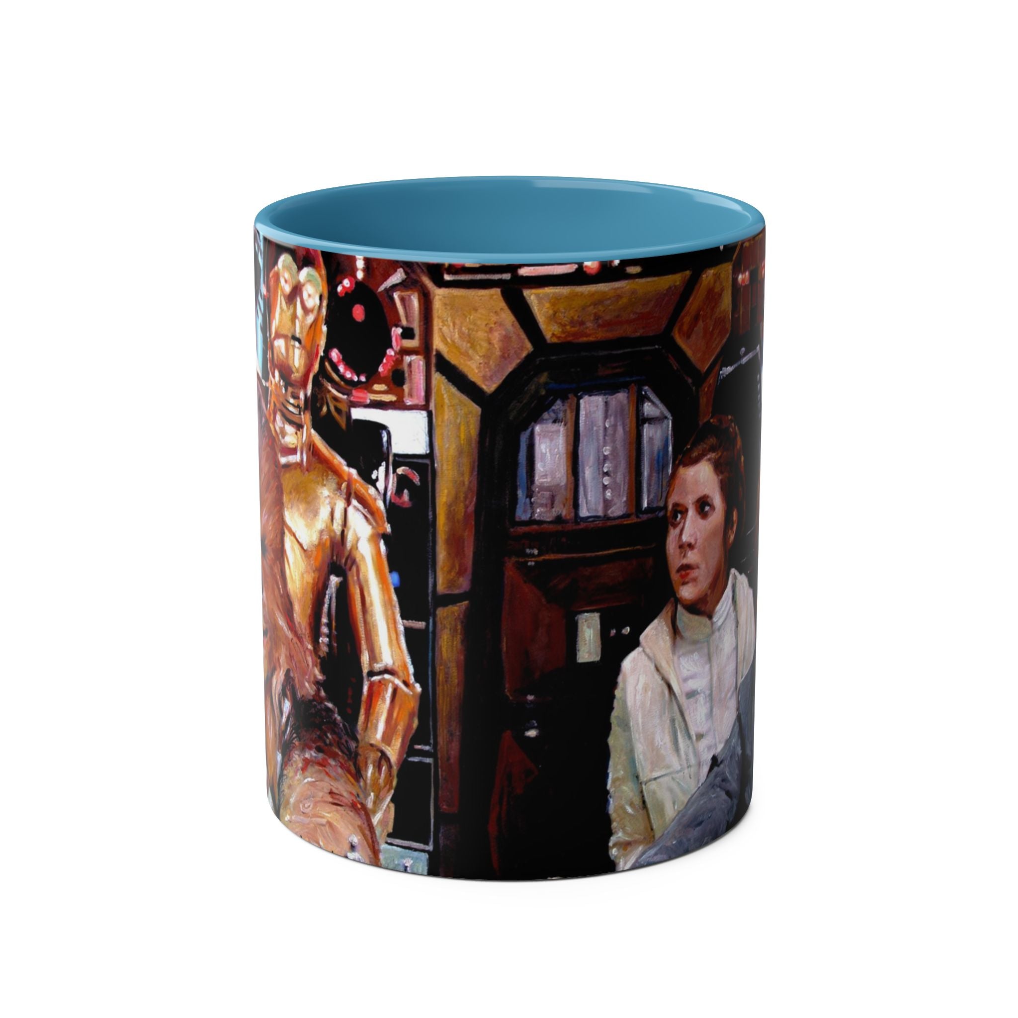 Starwars  Abstract -Star Wars Princess Leia 'Well Behaved'   Two-Tone Coffee Mugs, 11oz