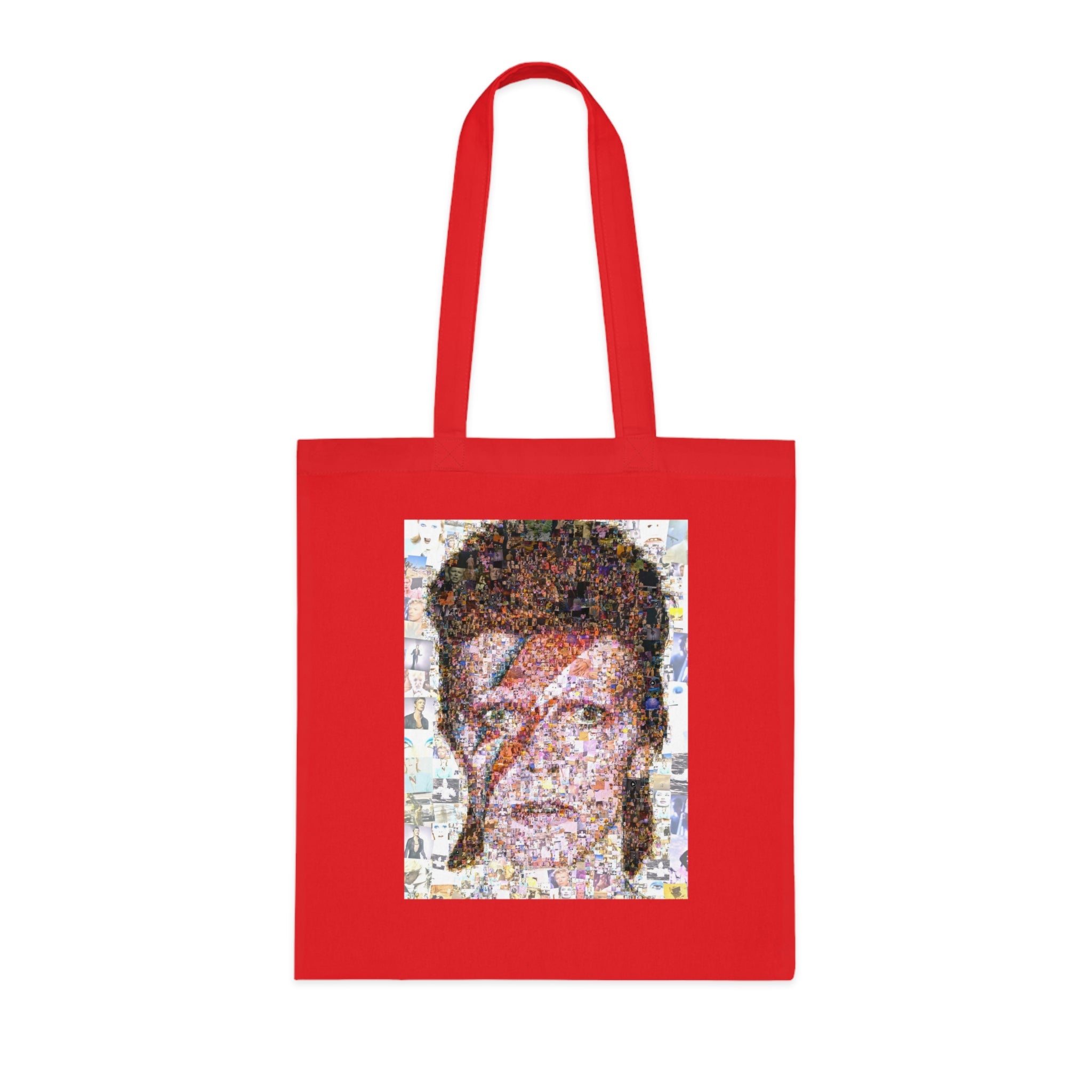 David Bowie Tribute Cotton Tote Bag, Rock Music Tote, Eco-Friendly Shopping Bag, Vintage Art Bag, Unique Gift for Music Lovers