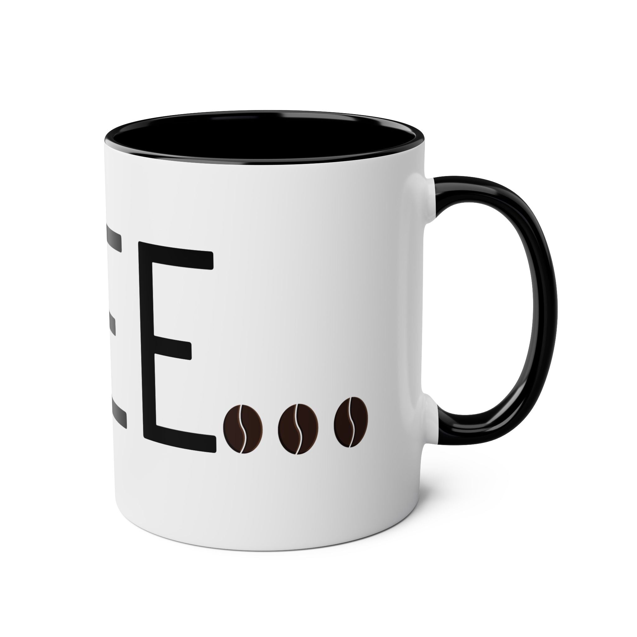 Coffee Art Two-Tone Coffee Mugs, 11oz