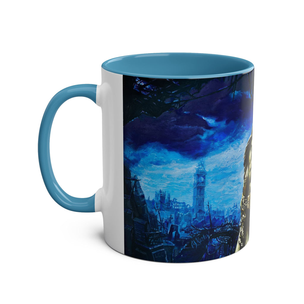 Batman Hero Abstract Two-Tone Coffee Mugs, 11oz