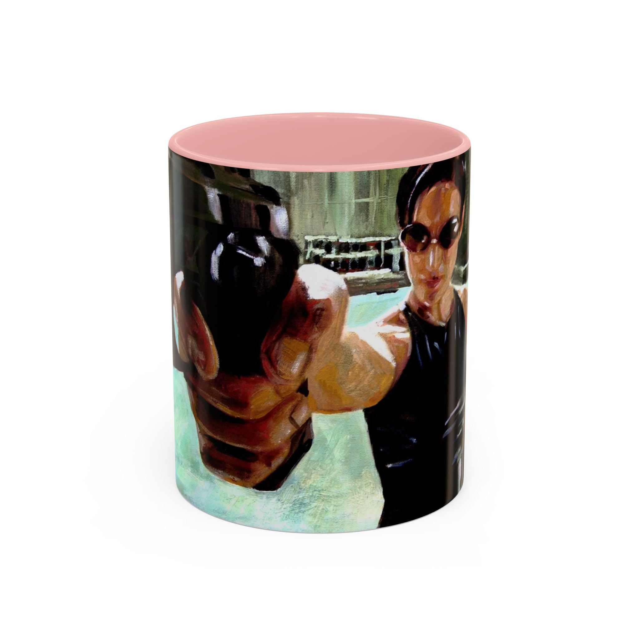 Coffee Mug, matrix movie cups trinity, Geek Gift, Cyberpunk Cup, Sci-Fi Fan Present, Film Lover Drinkware
