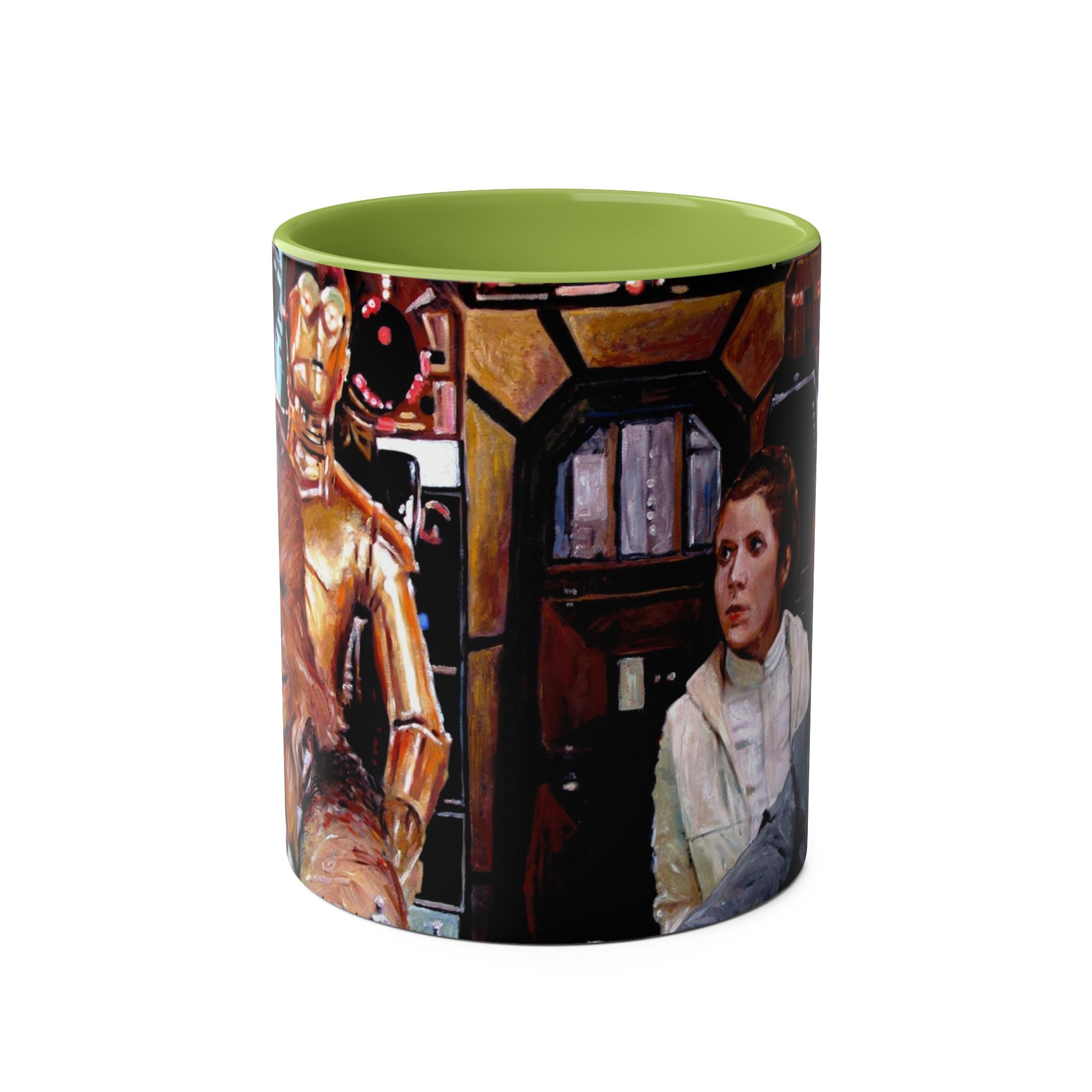 Starwars  Abstract -Star Wars Princess Leia 'Well Behaved'   Two-Tone Coffee Mugs, 11oz
