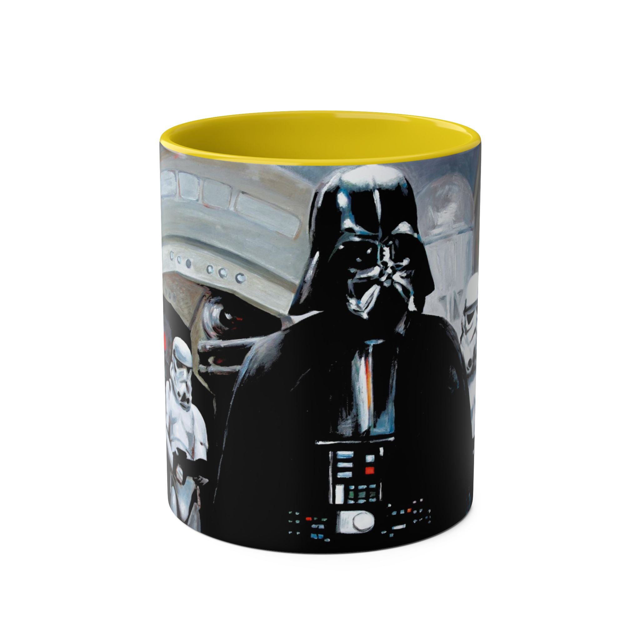 Darth Vader Abstract -Starwars- Art Mugs Two-Tone Coffee Mugs, 11oz