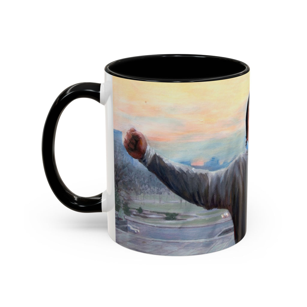 Mug, Rocky Inspired Boxing Fan Gift Coffee Cup, Sports Movie Fan Art, Balboa Knockout, Inspirational Unique Retro Film Collector,