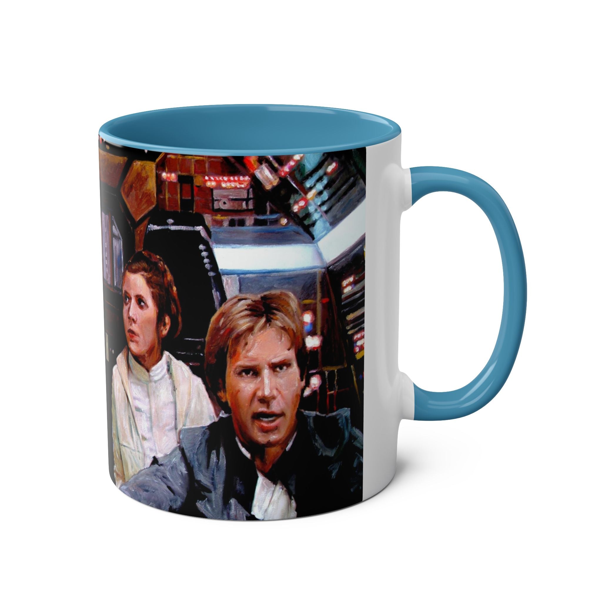 Starwars  Abstract -Star Wars Princess Leia 'Well Behaved'   Two-Tone Coffee Mugs, 11oz