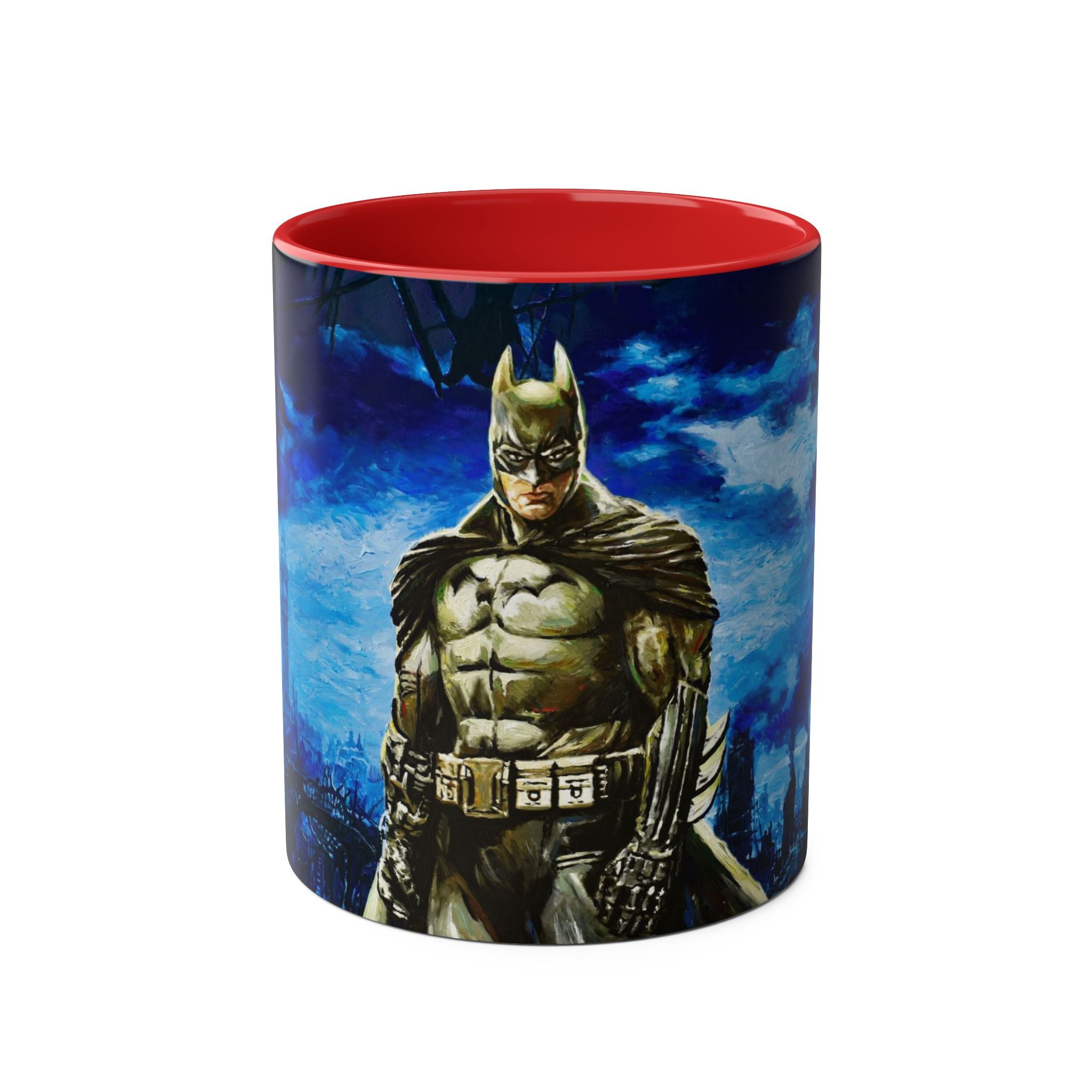 Batman Hero Abstract Two-Tone Coffee Mugs, 11oz