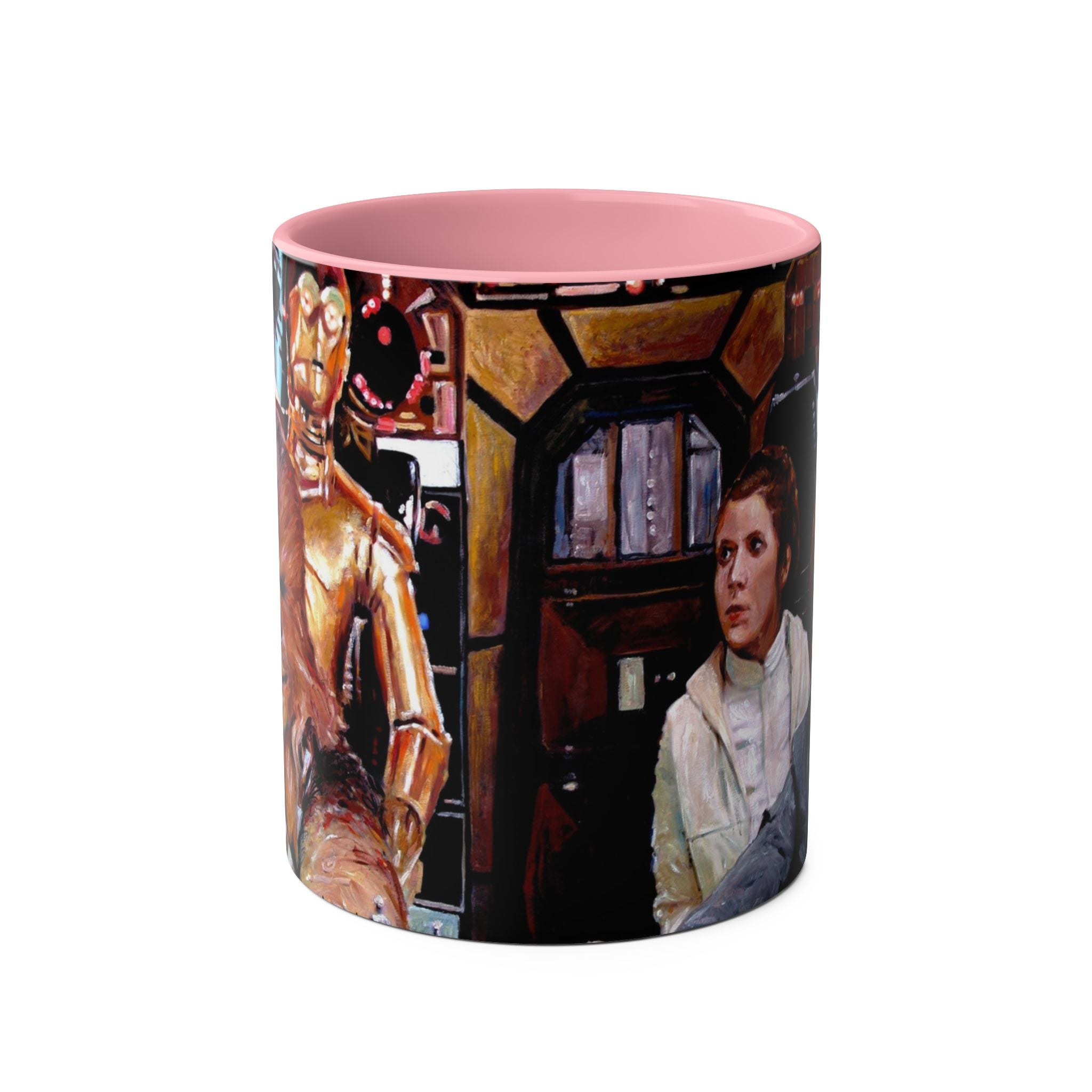 Starwars  Abstract -Star Wars Princess Leia 'Well Behaved'   Two-Tone Coffee Mugs, 11oz