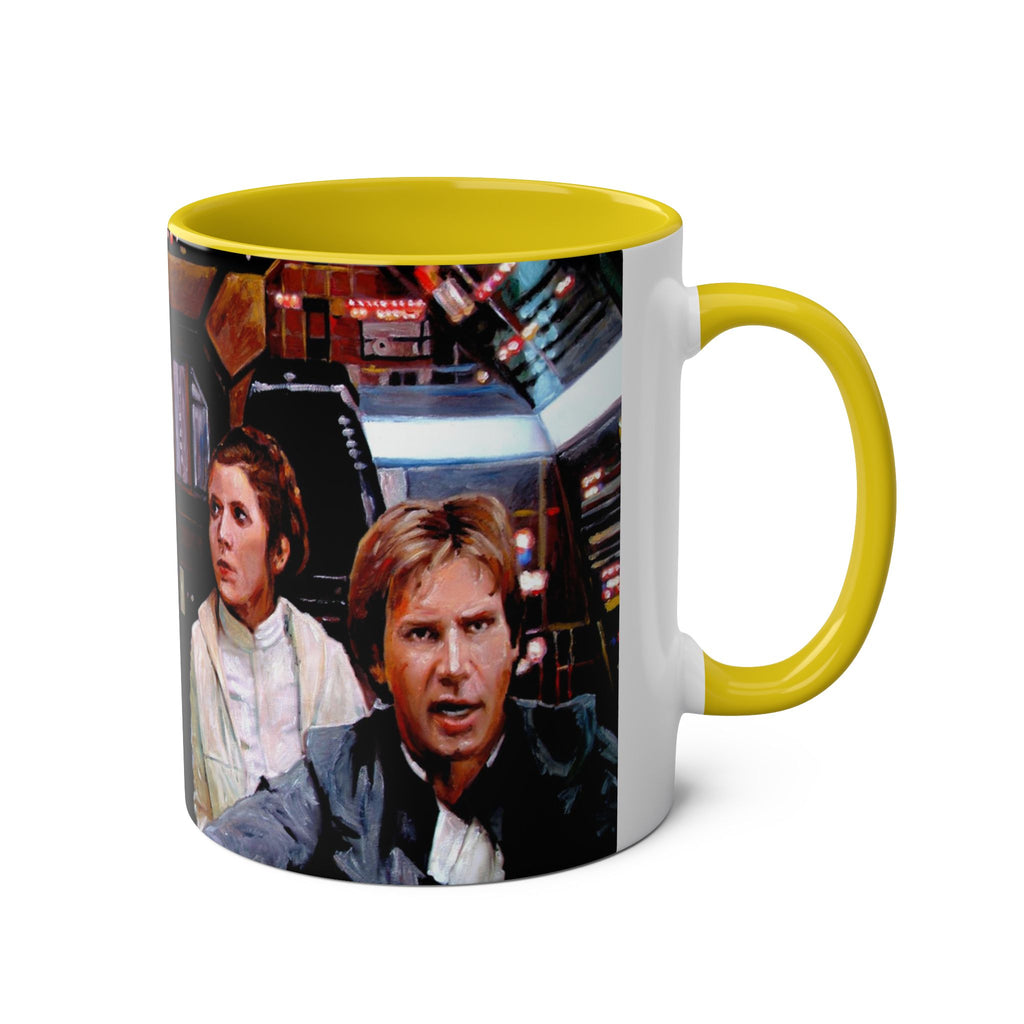 Starwars  Abstract -Star Wars Princess Leia 'Well Behaved'   Two-Tone Coffee Mugs, 11oz