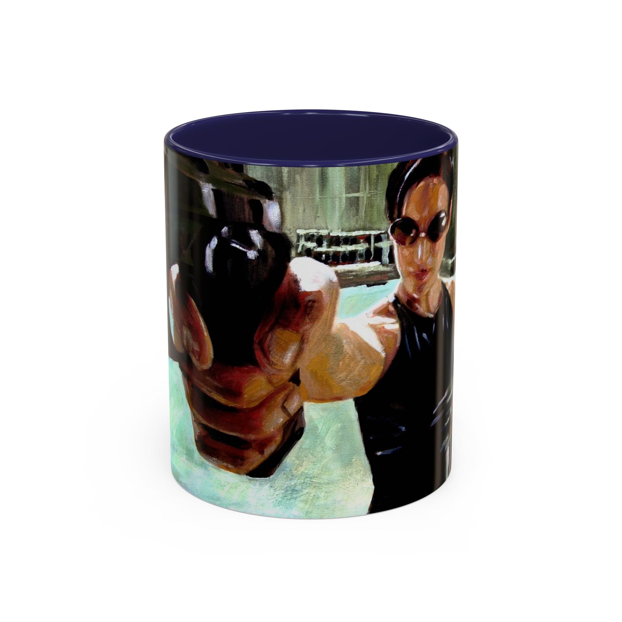 Coffee Mug, matrix movie cups trinity, Geek Gift, Cyberpunk Cup, Sci-Fi Fan Present, Film Lover Drinkware