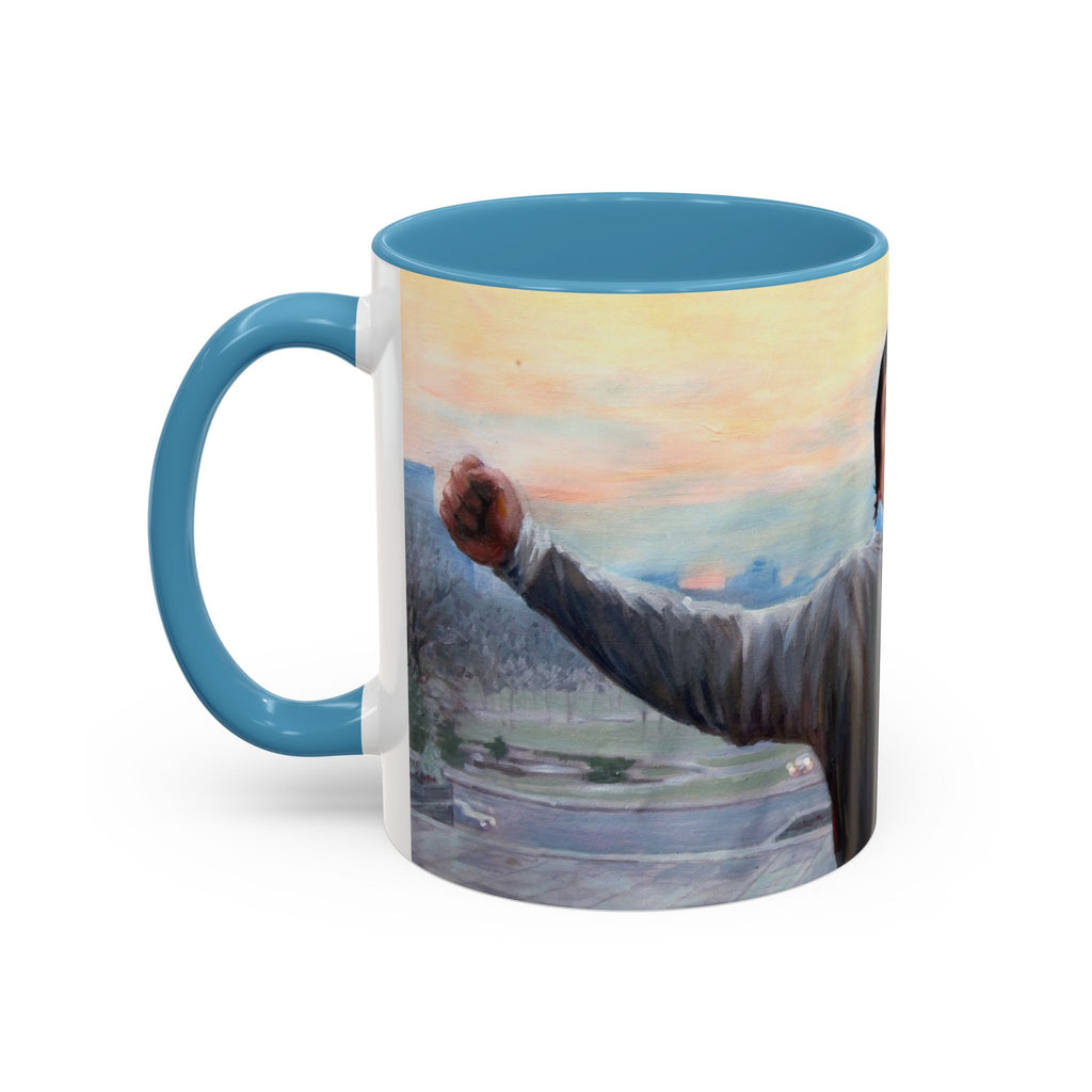 Mug, Rocky Inspired Boxing Fan Gift Coffee Cup, Sports Movie Fan Art, Balboa Knockout, Inspirational Unique Retro Film Collector,