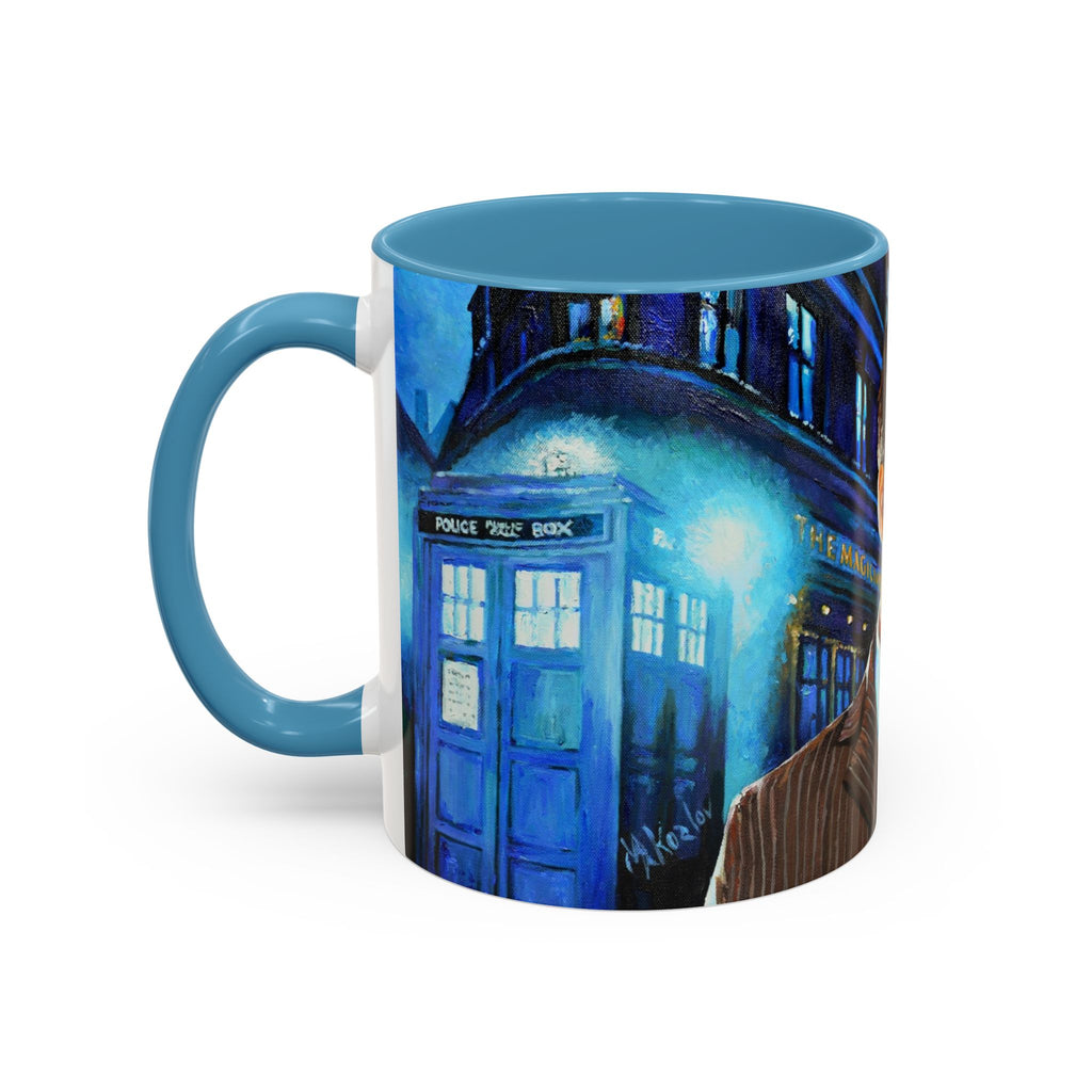 Coffee Mug, Dr Who Mug, Tardis Design, Geeky Mug, Doctor Who Fan Gift, Tea Cup