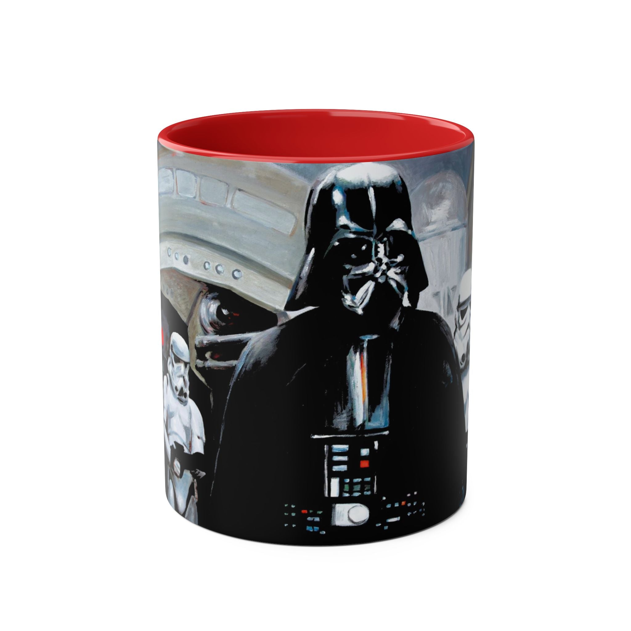 Darth Vader Abstract -Starwars- Art Mugs Two-Tone Coffee Mugs, 11oz