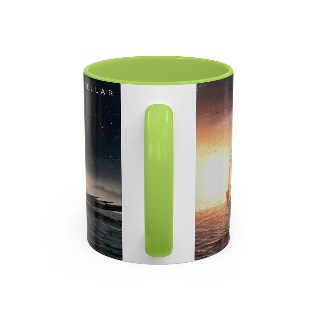 Interstellar Adventure Coffee Mug, Cosmic Mug for Space Lovers, Unique Gift for Astronauts, Artful Tea Cup, Perfect for Home or Office