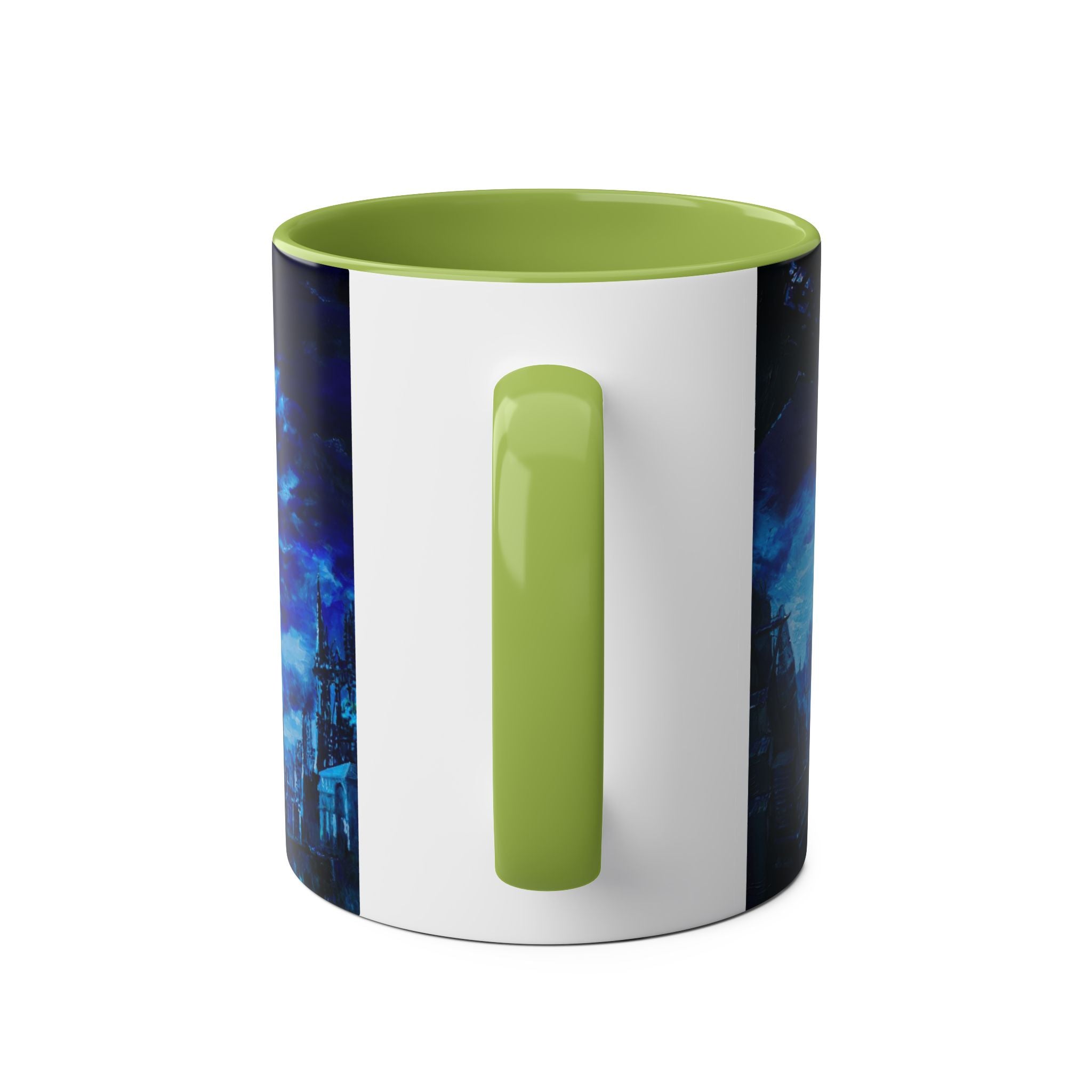 Batman Hero Abstract Two-Tone Coffee Mugs, 11oz