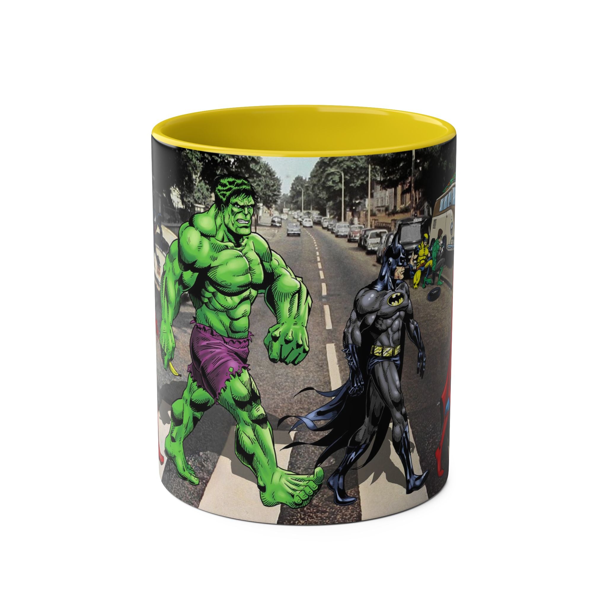 Marvel Hulk Two-Tone Coffee Mug – Superhero Fan Gift, 11oz Ceramic Cup