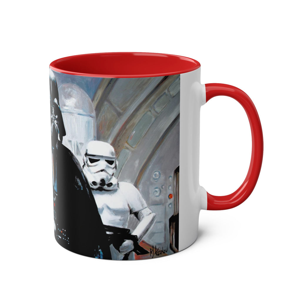 Darth Vader Abstract -Starwars- Art Mugs Two-Tone Coffee Mugs, 11oz