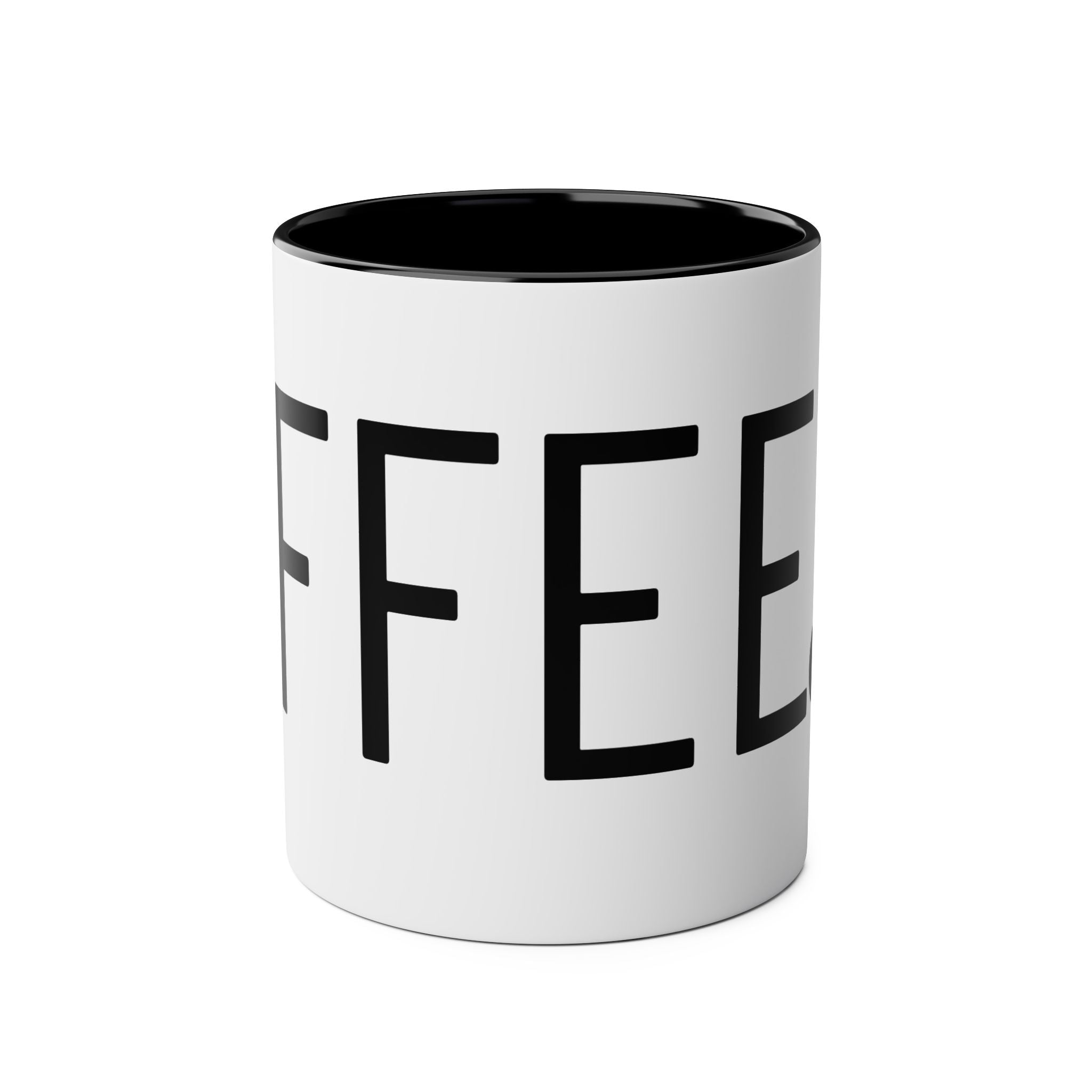 Coffee Art Two-Tone Coffee Mugs, 11oz