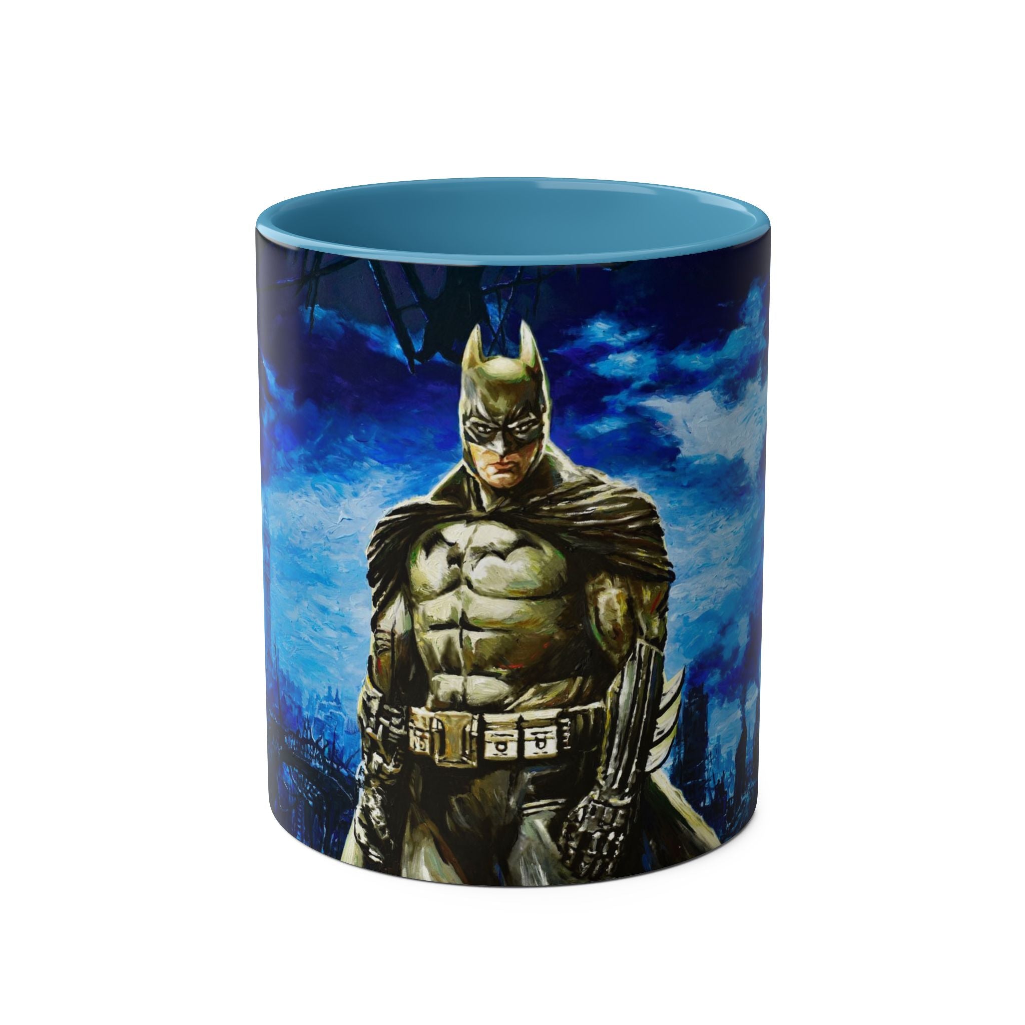 Batman Hero Abstract Two-Tone Coffee Mugs, 11oz