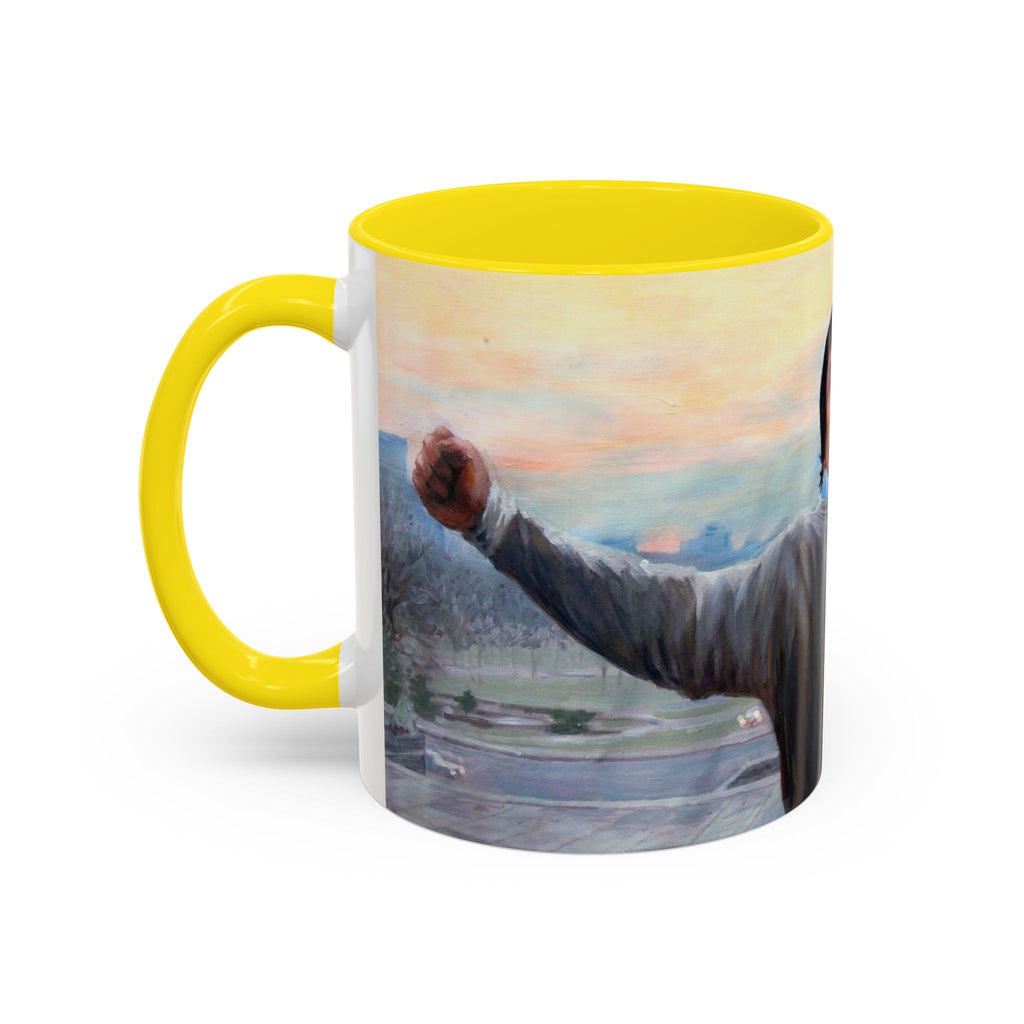 Mug, Rocky Inspired Boxing Fan Gift Coffee Cup, Sports Movie Fan Art, Balboa Knockout, Inspirational Unique Retro Film Collector,
