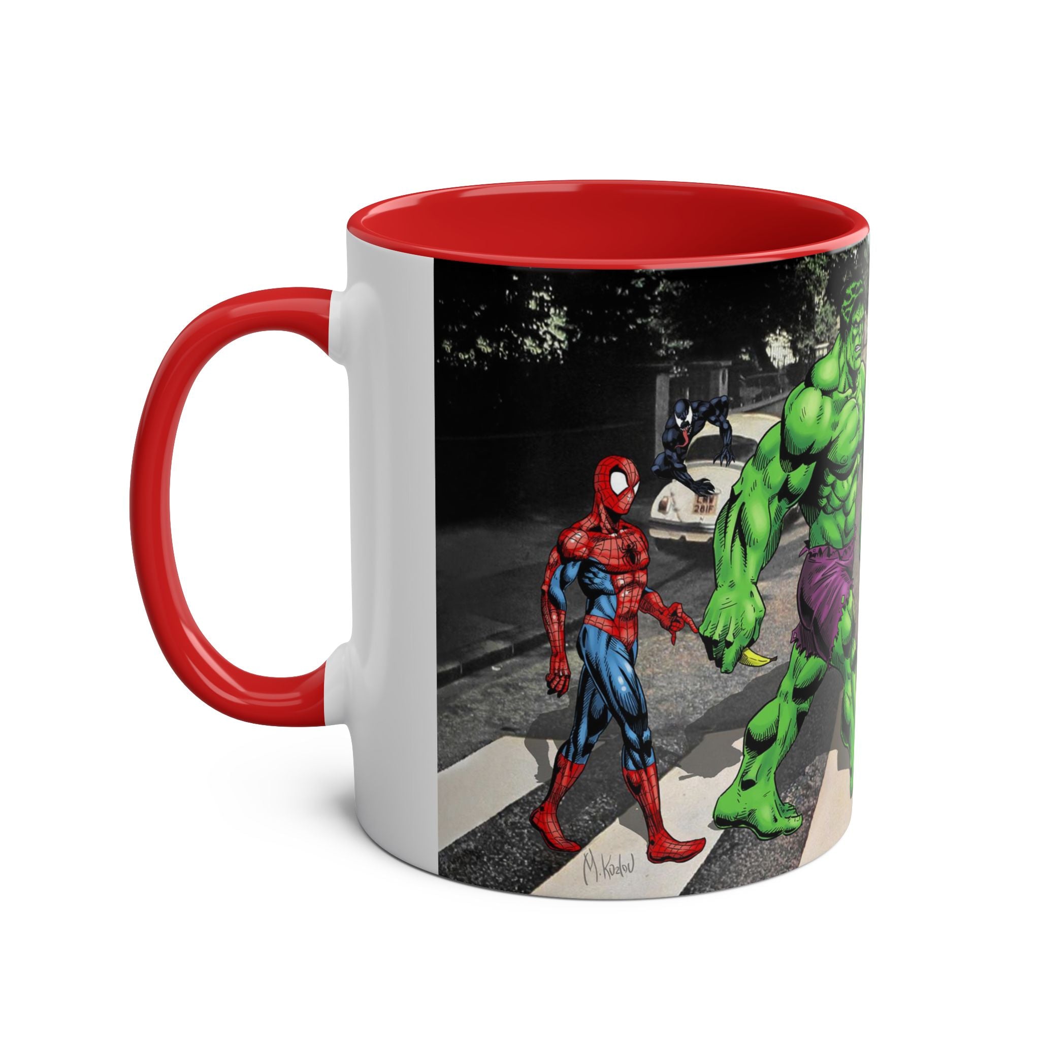 Marvel Hulk Two-Tone Coffee Mug – Superhero Fan Gift, 11oz Ceramic Cup