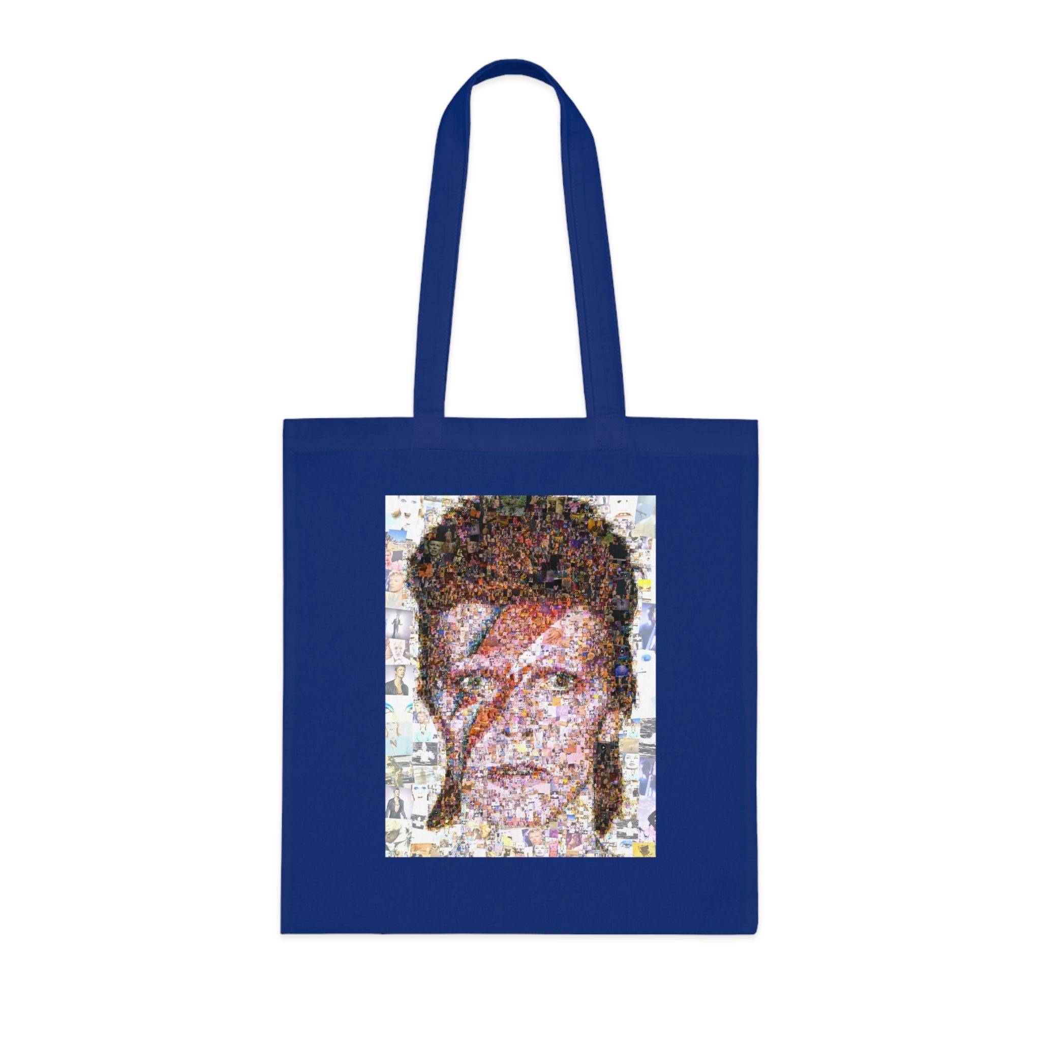 David Bowie Tribute Cotton Tote Bag, Rock Music Tote, Eco-Friendly Shopping Bag, Vintage Art Bag, Unique Gift for Music Lovers