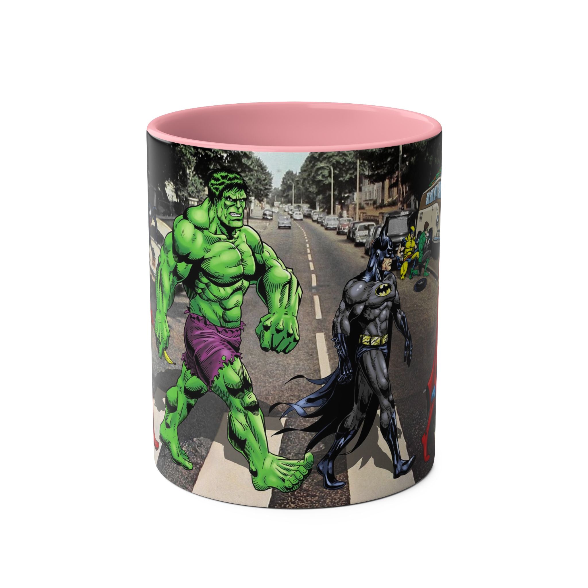Marvel Hulk Two-Tone Coffee Mug – Superhero Fan Gift, 11oz Ceramic Cup