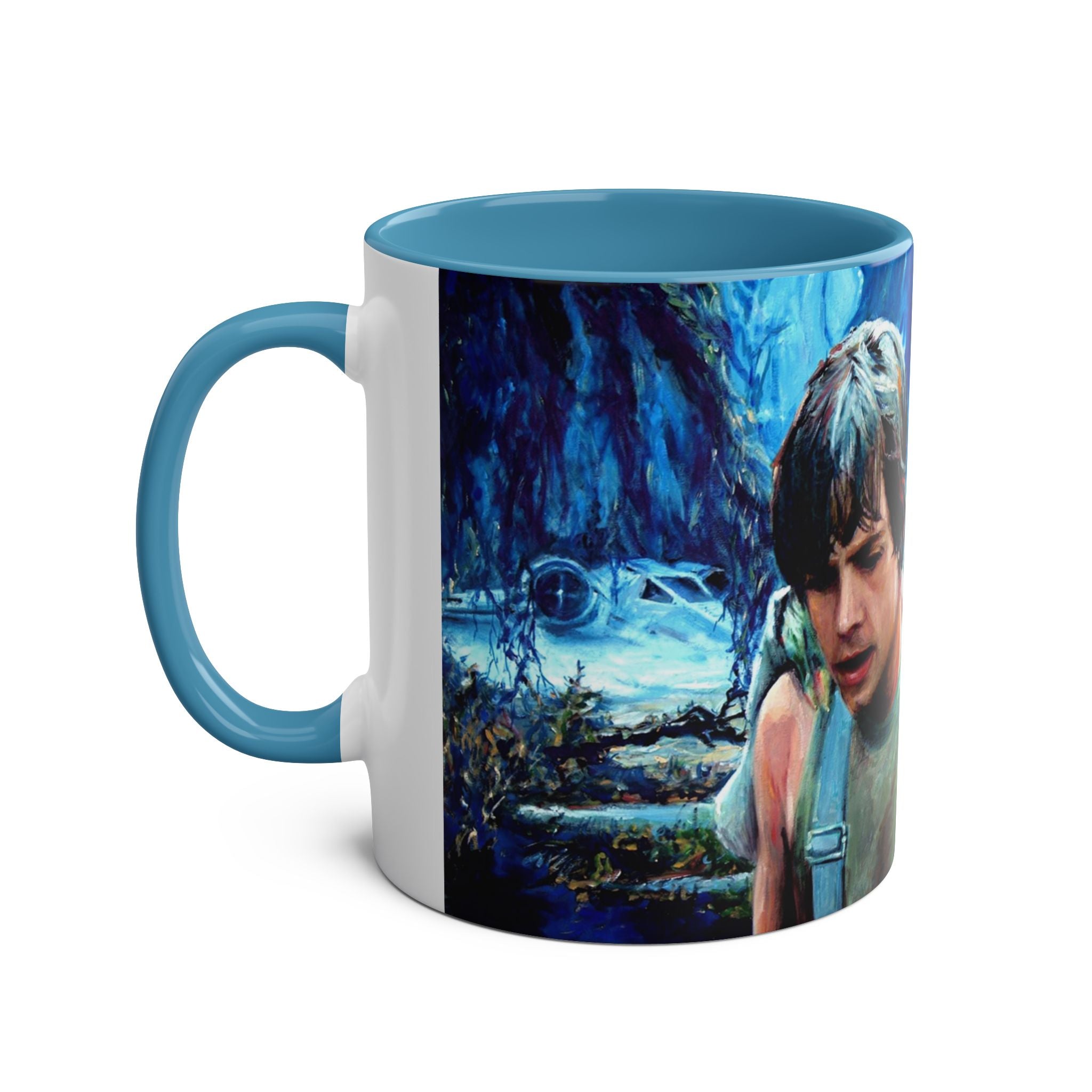 Yoda Abstract- Starwars- Art Mugs- Two-Tone Coffee Mugs, 11oz