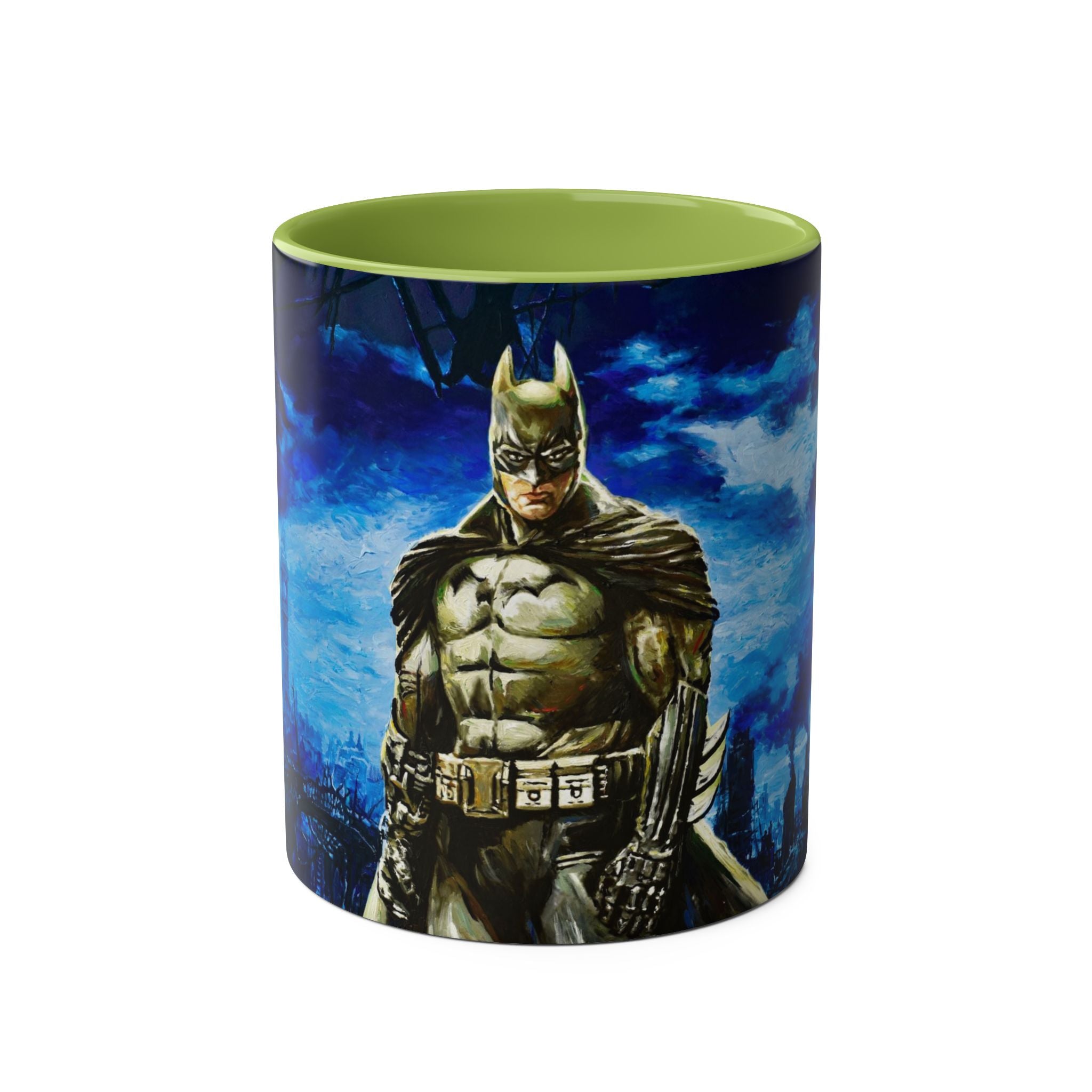 Batman Hero Abstract Two-Tone Coffee Mugs, 11oz