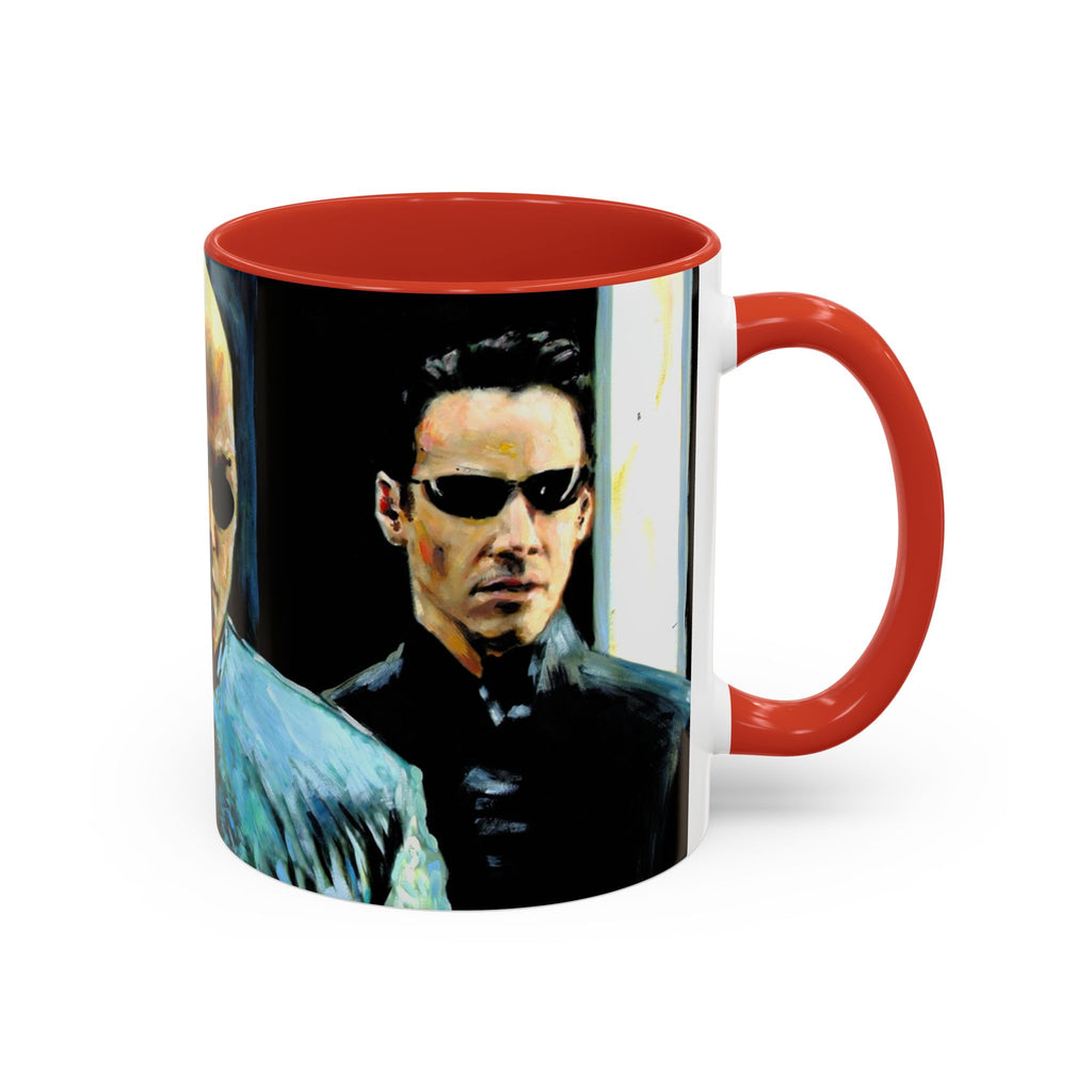 Coffee Mug, Matrix Movie Cups Morpheus Design, Unique Tea Cup Gift, Film Buff Present, Geeky Kitchen Decor, Sci-Fi Fan Mug, Movie Lover Gift