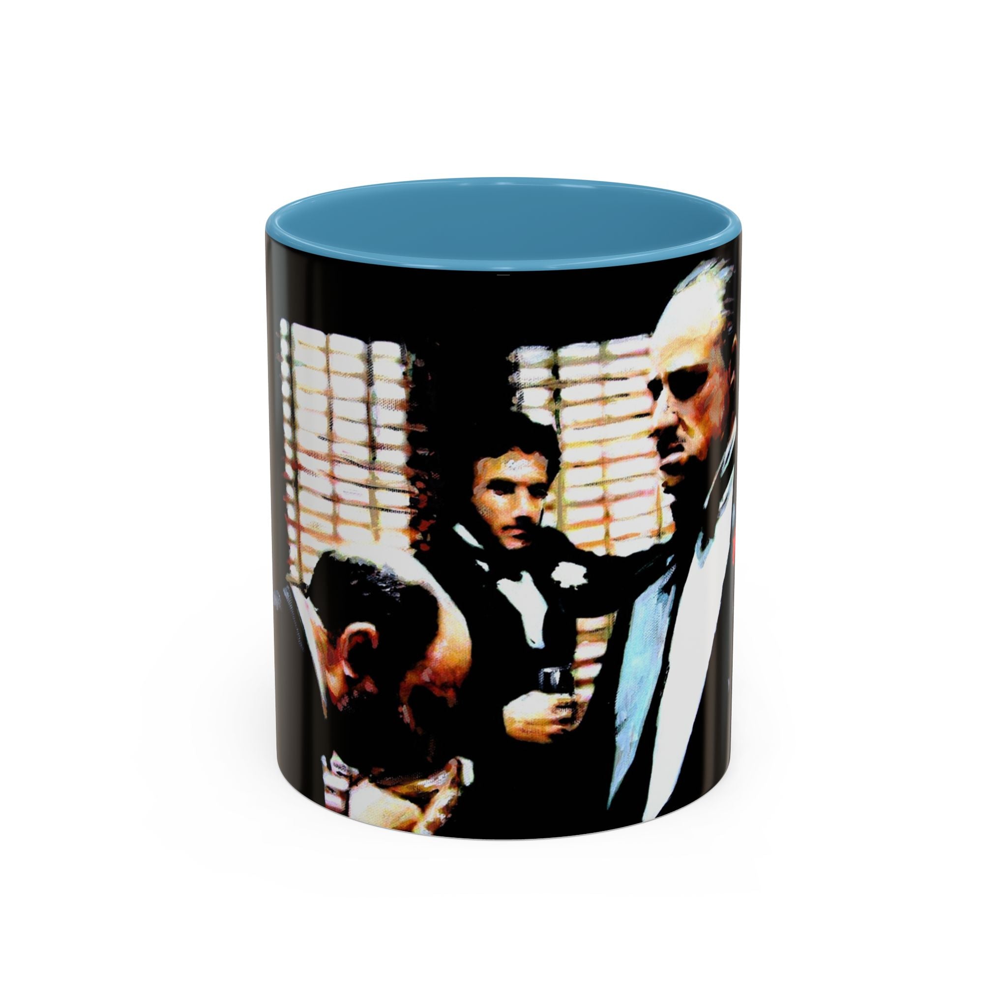 The Godfather Inspired Accent Coffee Mug, Vintage Movie Mug, Gift for Film Lovers, Black & White Coffee Cup, Classic Cinema Decor